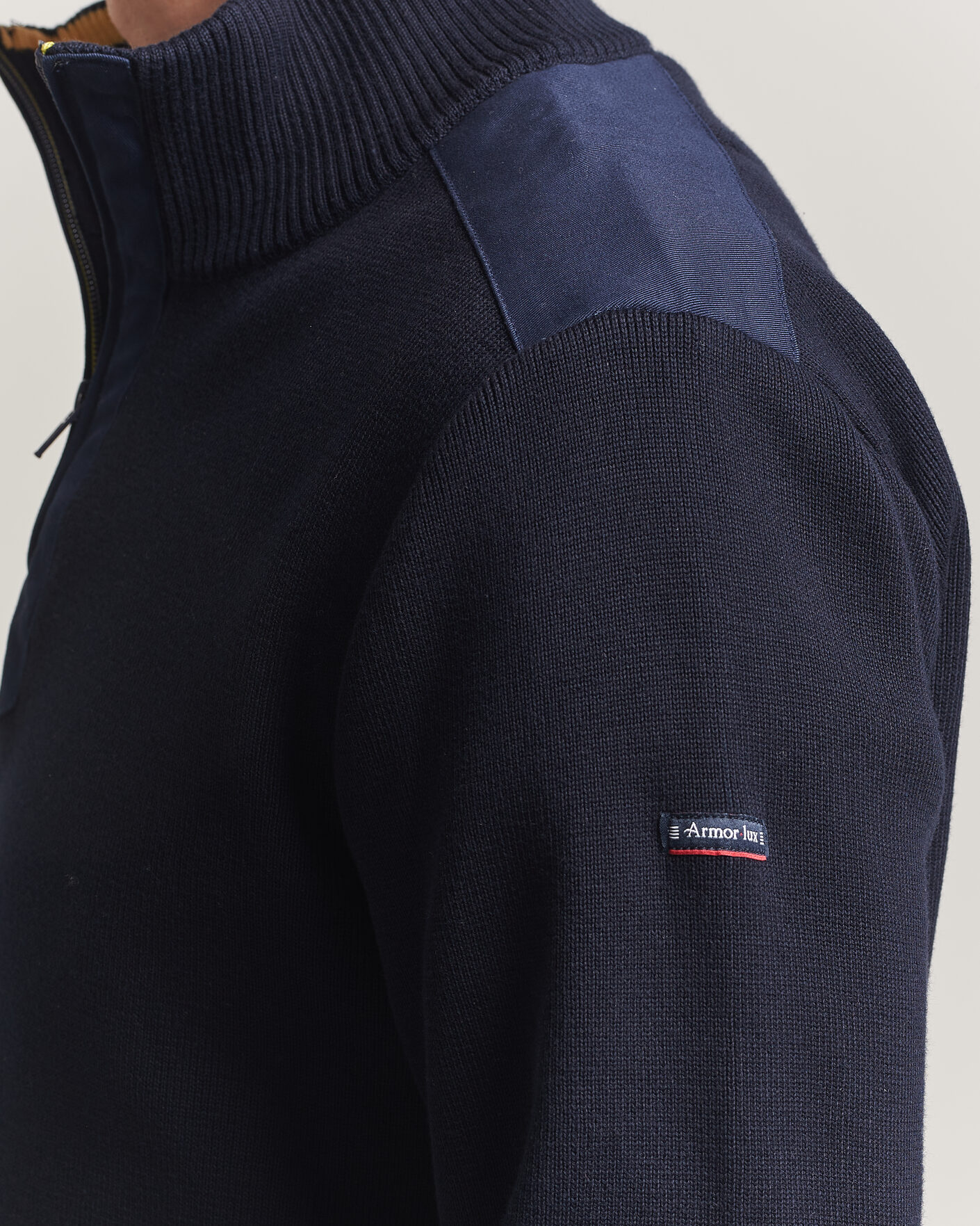 Herre | Gensere | Armor-lux | Workwear Half Zip Marine Deep