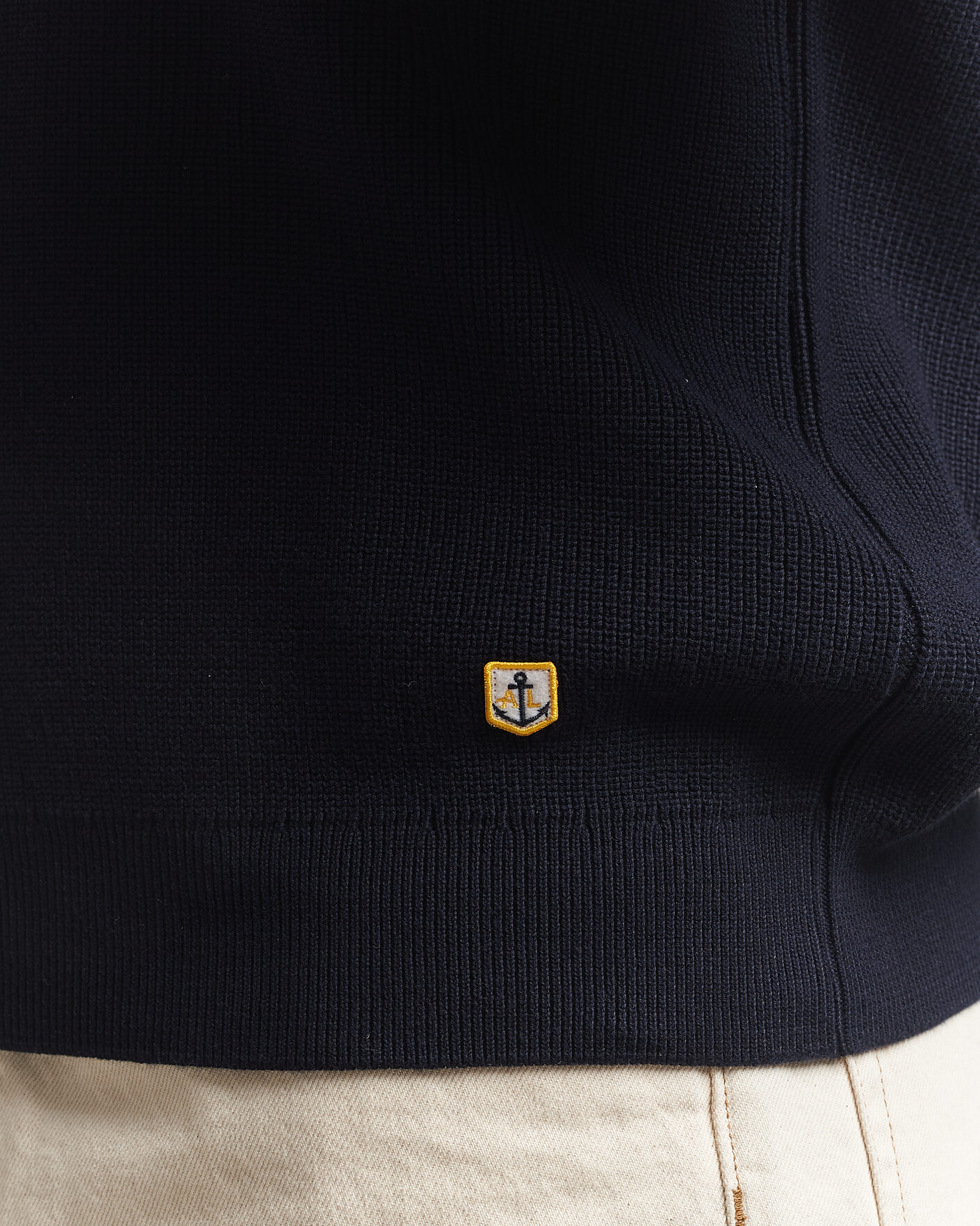 Herre | Gensere | Armor-lux | Heritage Knitted Polo Marine Deep