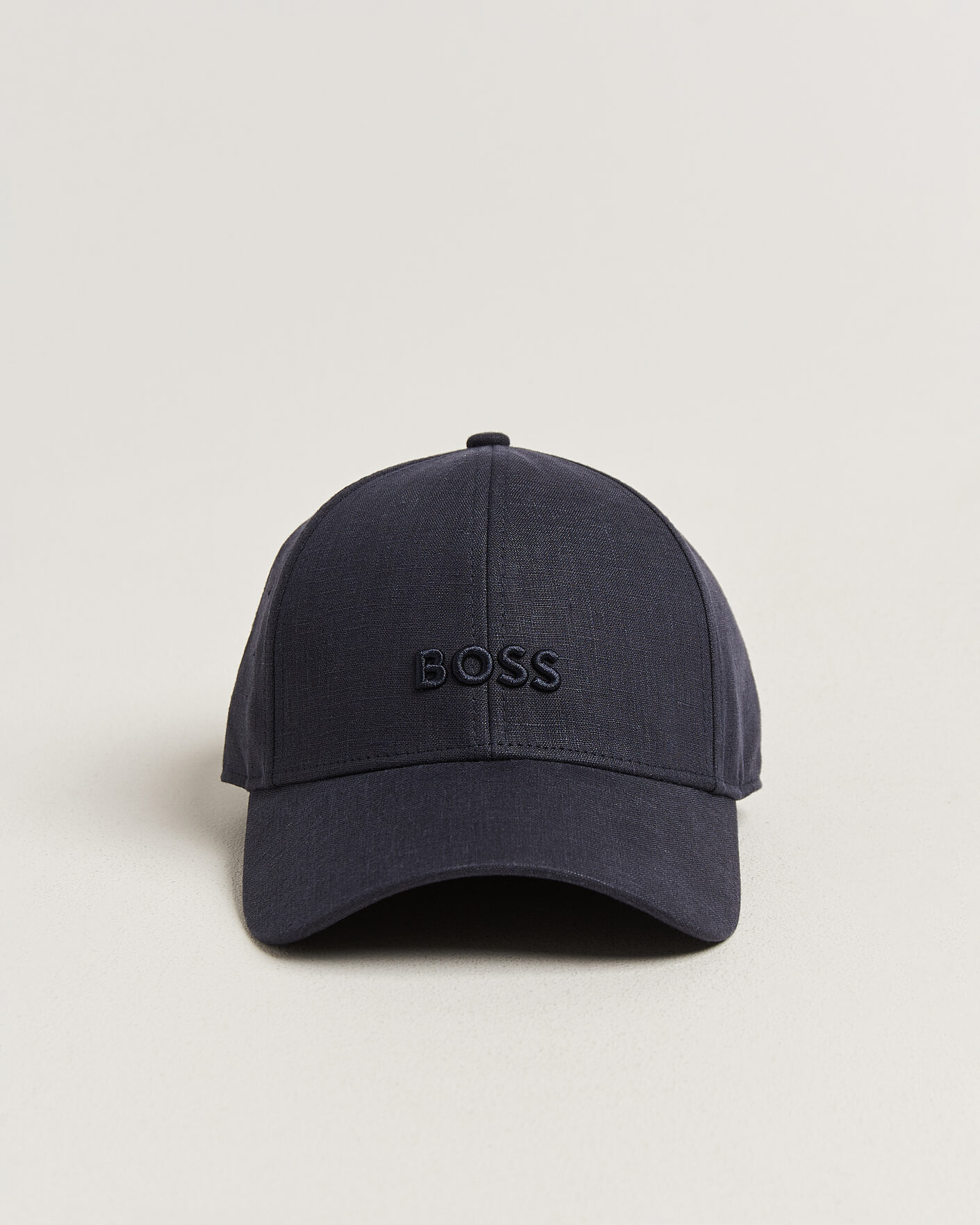 Herre | Hatter og capser | BOSS BLACK | Zed Linen Cap Dark Blue