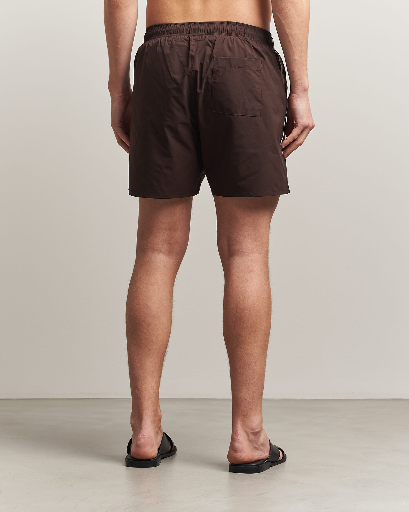 Herre | Badeshorts | BOSS BLACK | Iconic Swimshorts Dark Brown