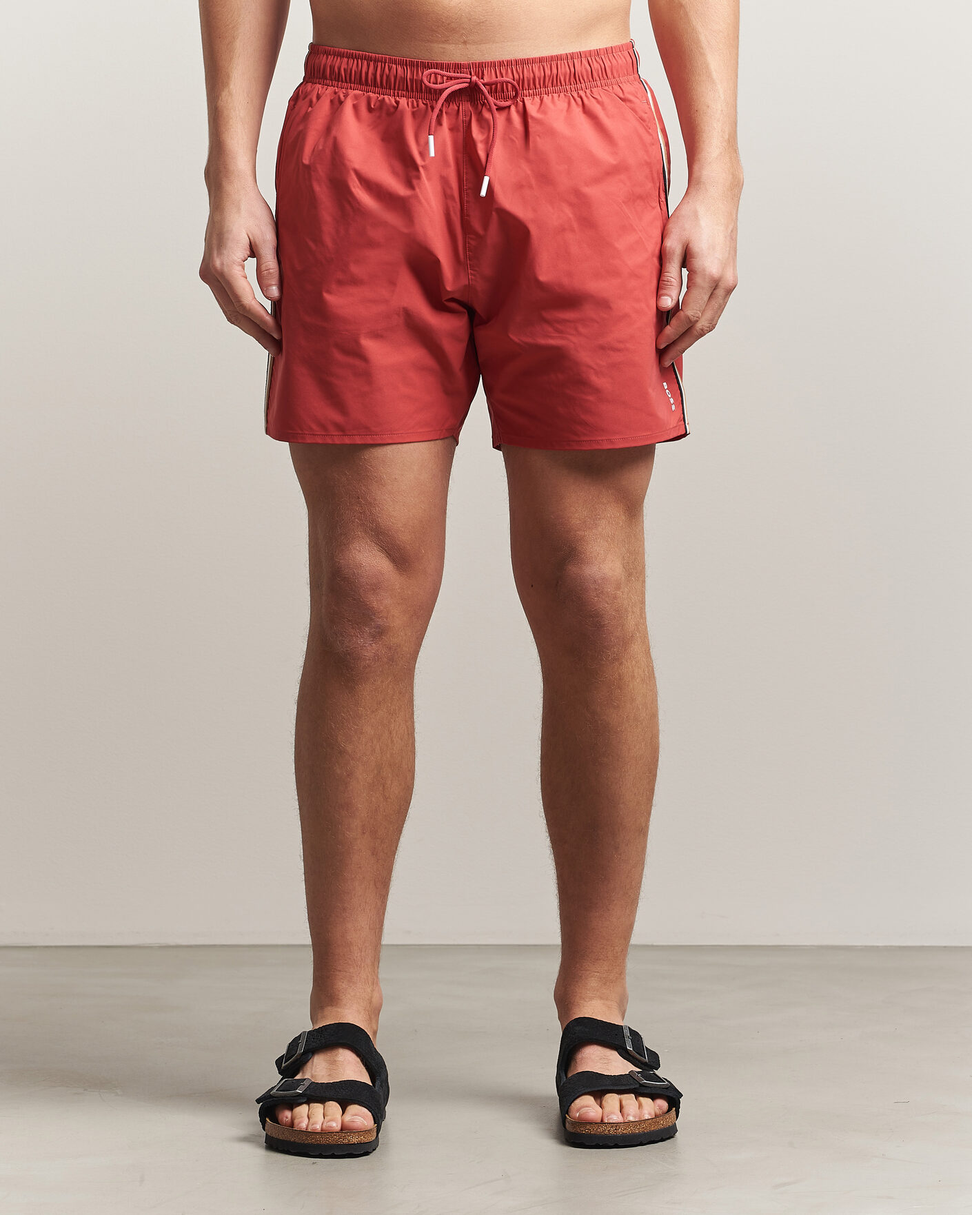 Herre | Badeshorts | BOSS BLACK | Iconic Swimshorts Dark Red