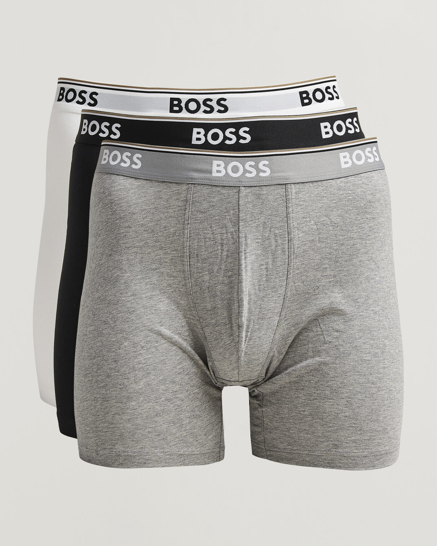 Herre | Undertøy | BOSS BLACK | 3-Pack Long Leg Boxer Black/Grey/White