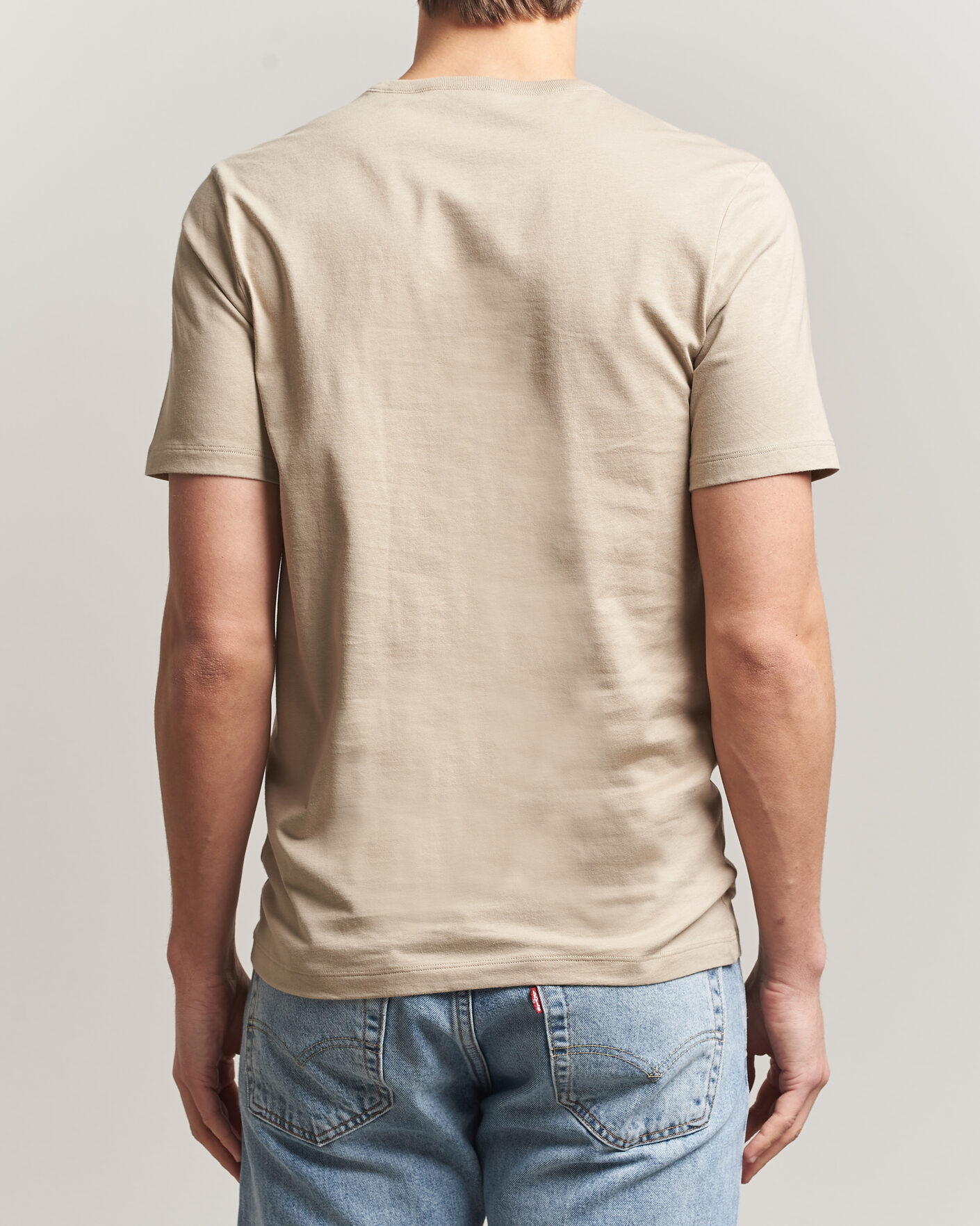 Herre | T-Shirts | BOSS BLACK | 3-Pack Crew Neck T-Shirt White/Blue/Beige