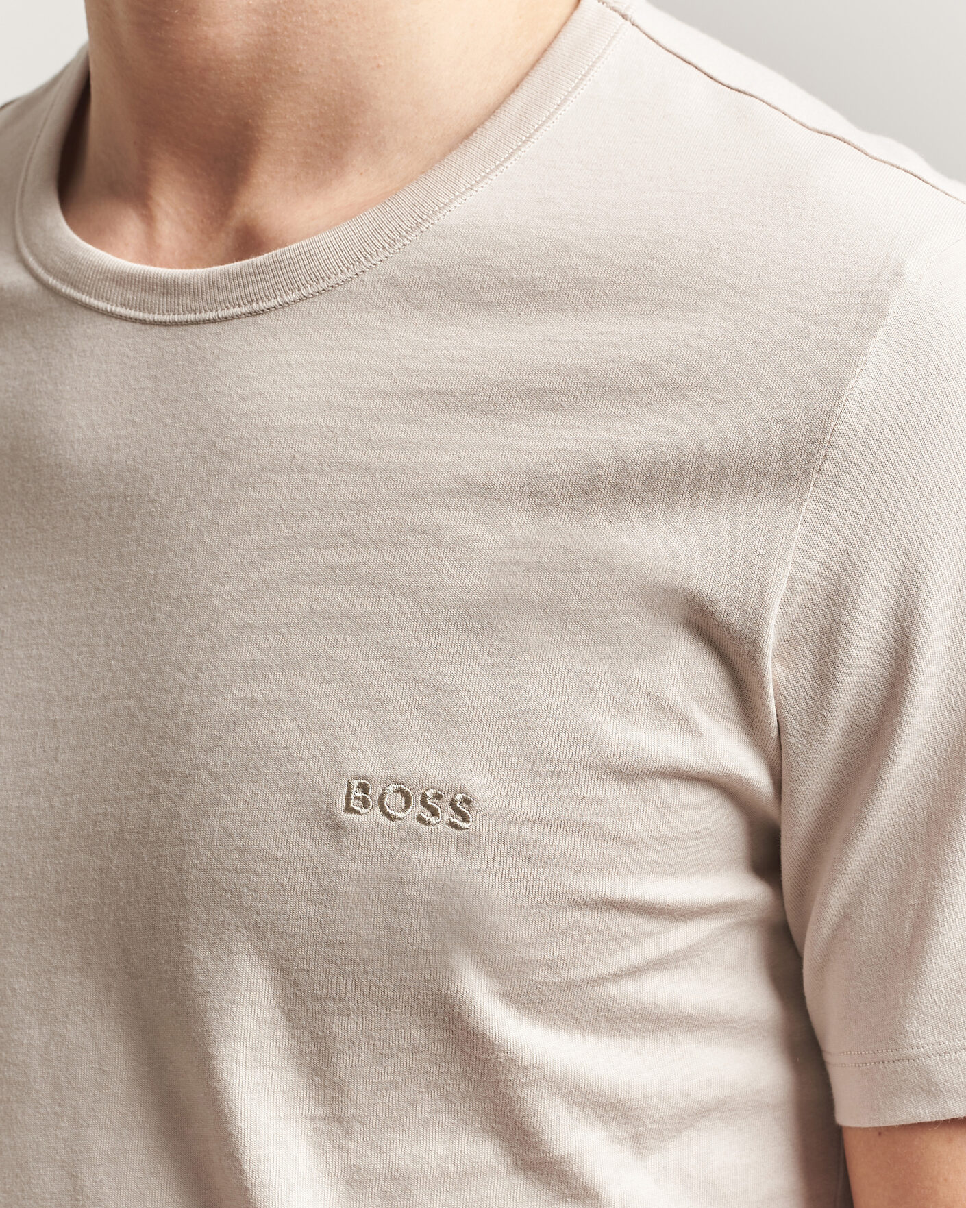 Herre | T-Shirts | BOSS BLACK | 3-Pack Crew Neck T-Shirt Grey/Beige/Black