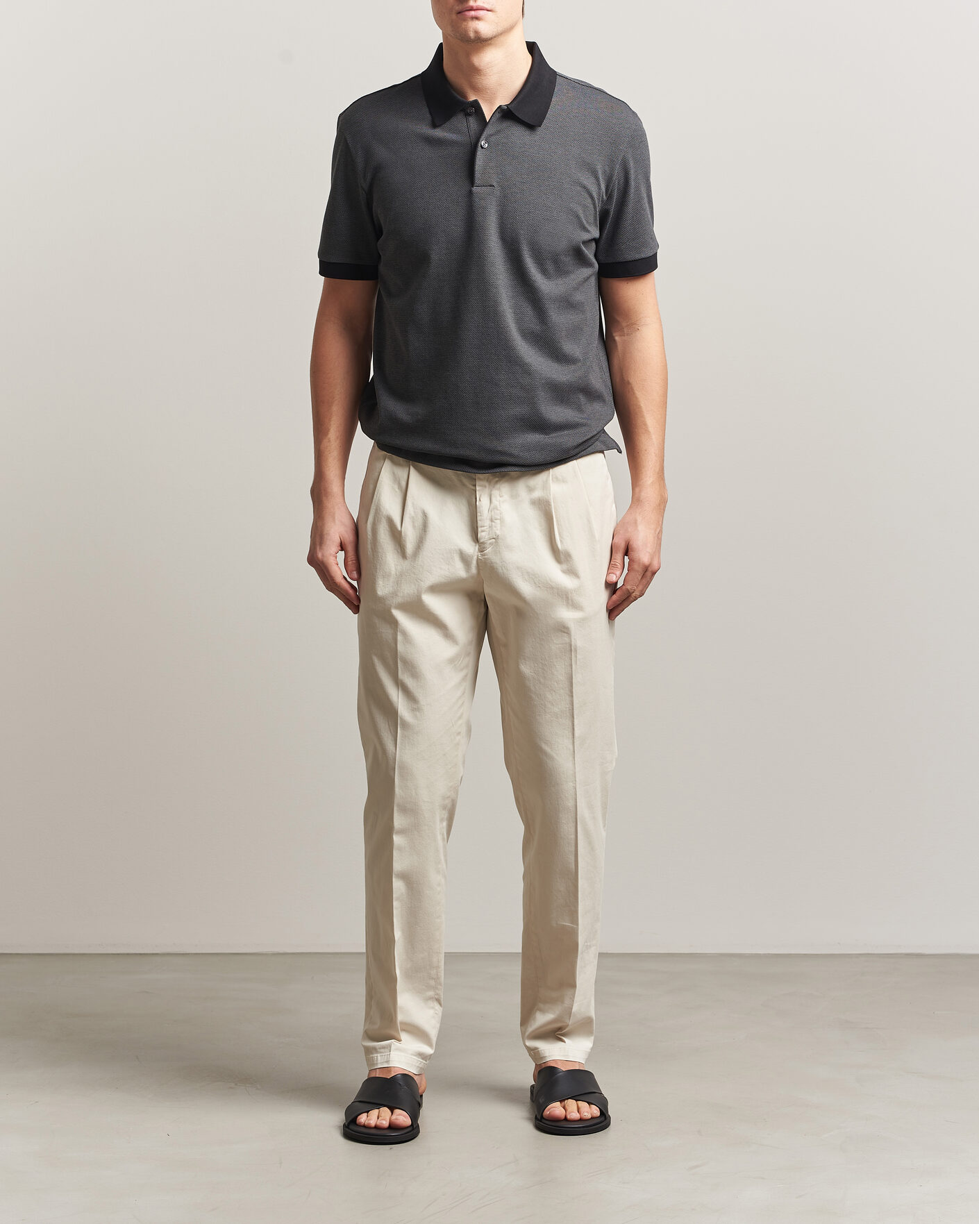 Herre | Pikéer | BOSS BLACK | Parlay Jersey Polo Black