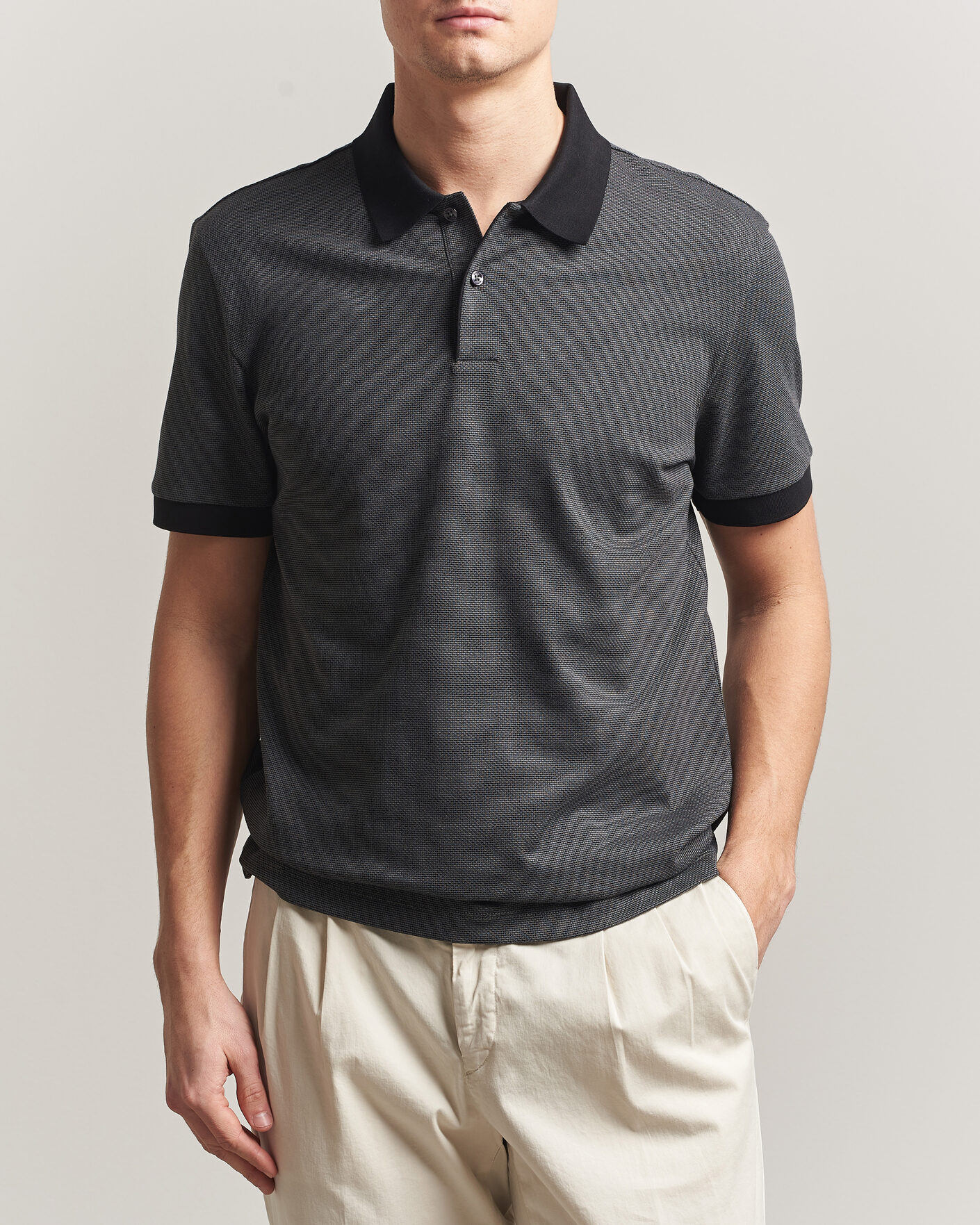 Herre | Pikéer | BOSS BLACK | Parlay Jersey Polo Black