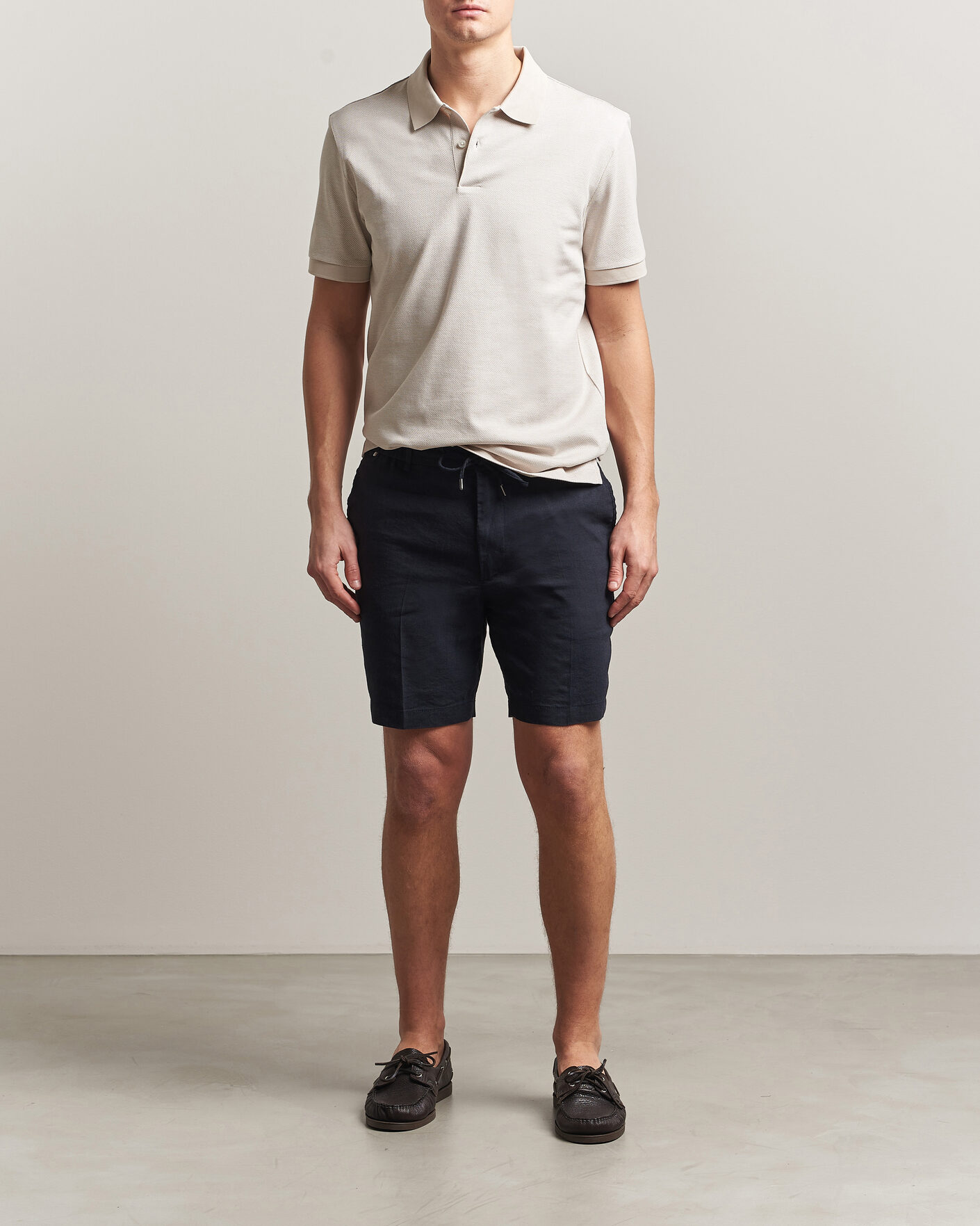 Herre | Pikéer | BOSS BLACK | Parlay Jersey Polo Open Beige