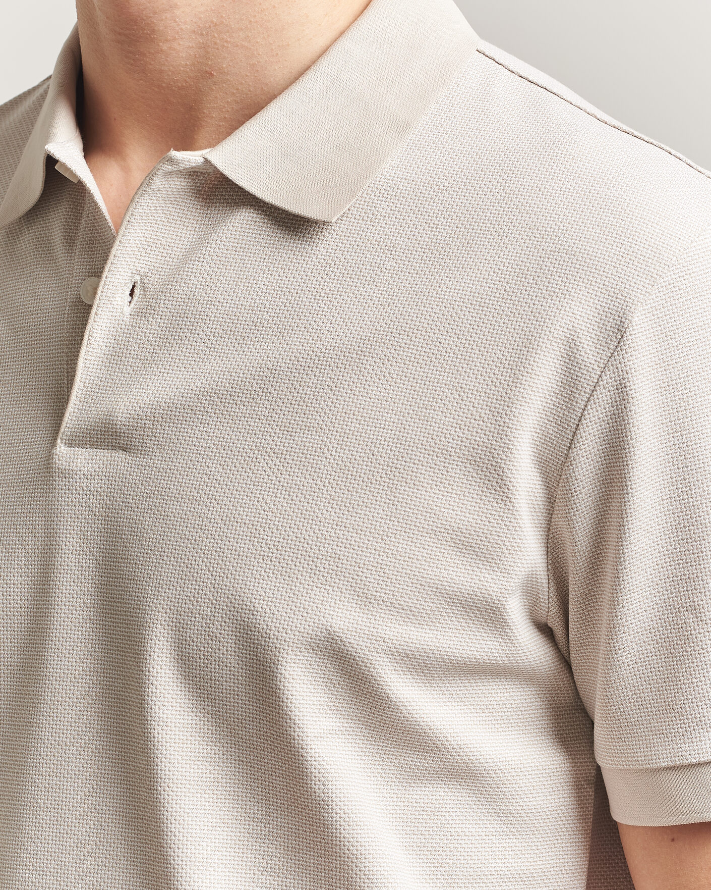 Herre | Pikéer | BOSS BLACK | Parlay Jersey Polo Open Beige