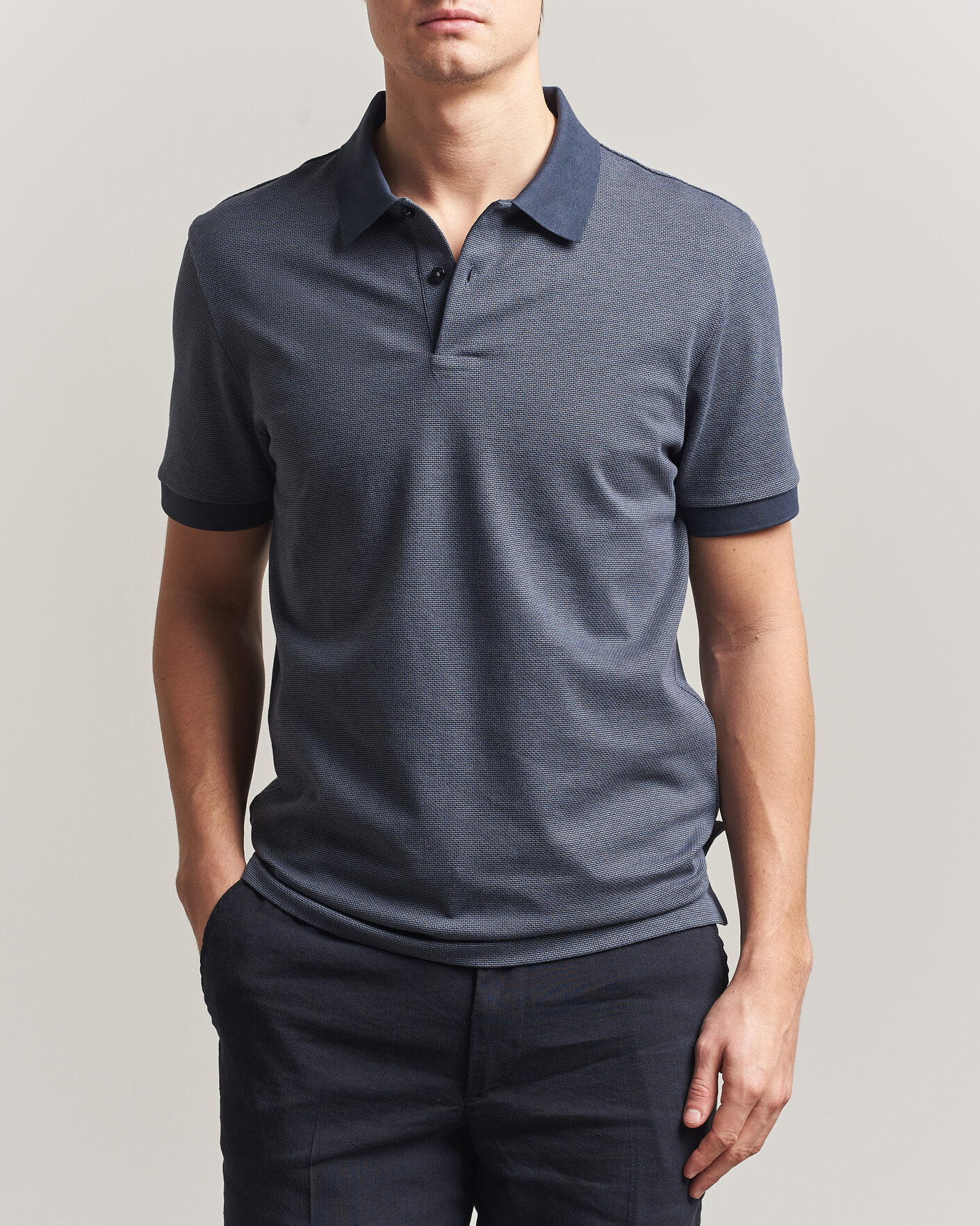 Herre | Pikéer | BOSS BLACK | Parlay Jersey Polo Dark Blue