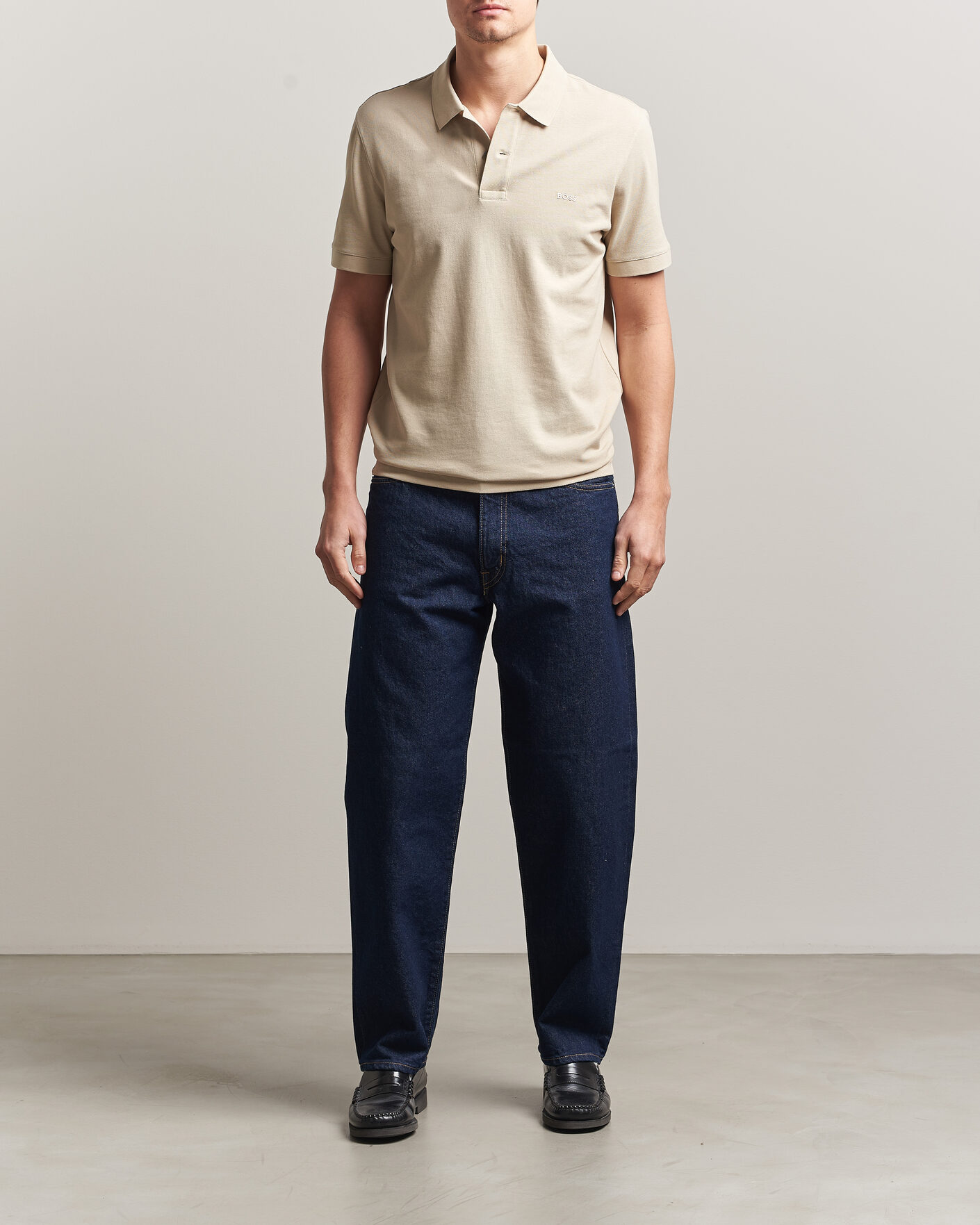 Herre | Pikéer | BOSS BLACK | Pallas Polo Open Beige