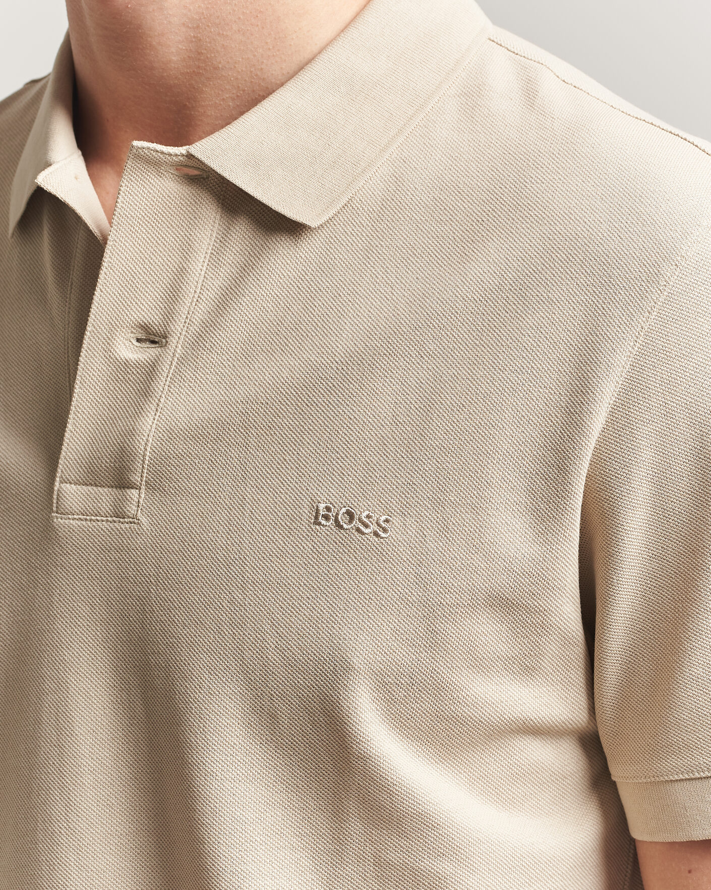Herre | Pikéer | BOSS BLACK | Pallas Polo Open Beige