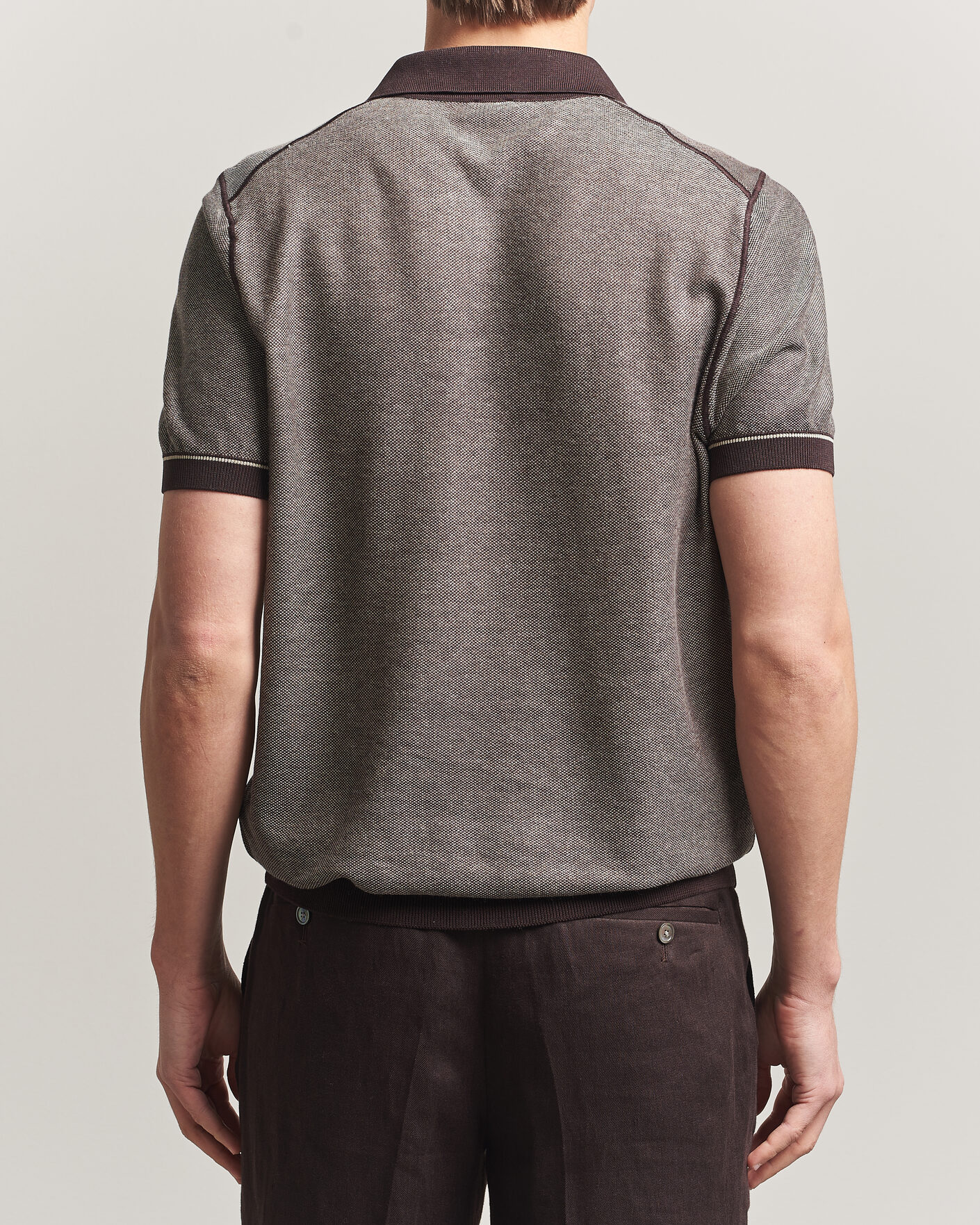Herre | Pikéer | BOSS BLACK | Narciso Knitted Polo Dark Brown
