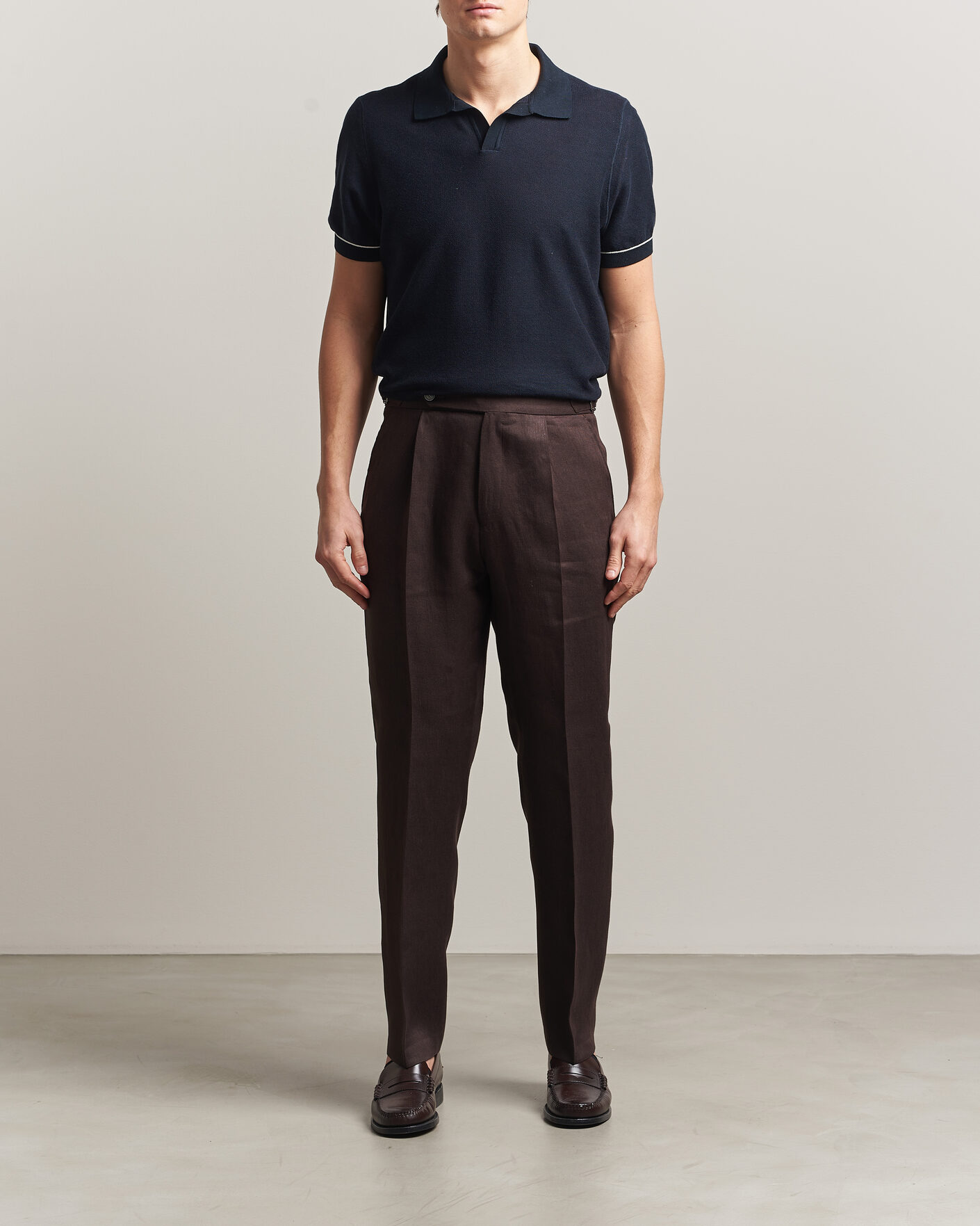 Herre | Pikéer | BOSS BLACK | Narciso Knitted Polo Dark Blue