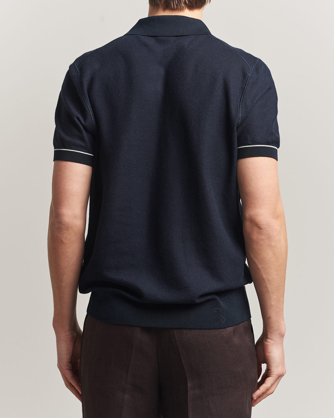 Herre | Pikéer | BOSS BLACK | Narciso Knitted Polo Dark Blue