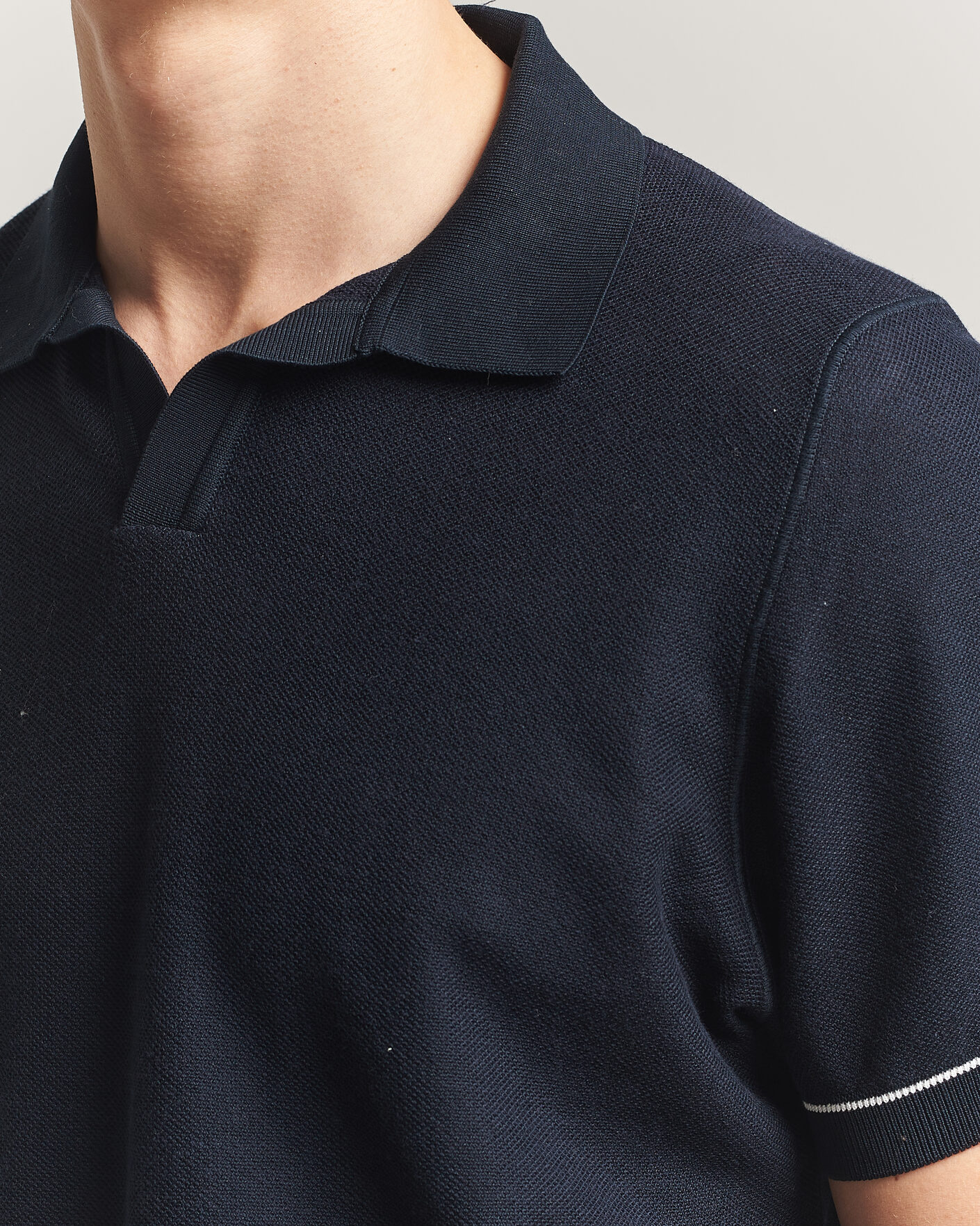 Herre | Pikéer | BOSS BLACK | Narciso Knitted Polo Dark Blue