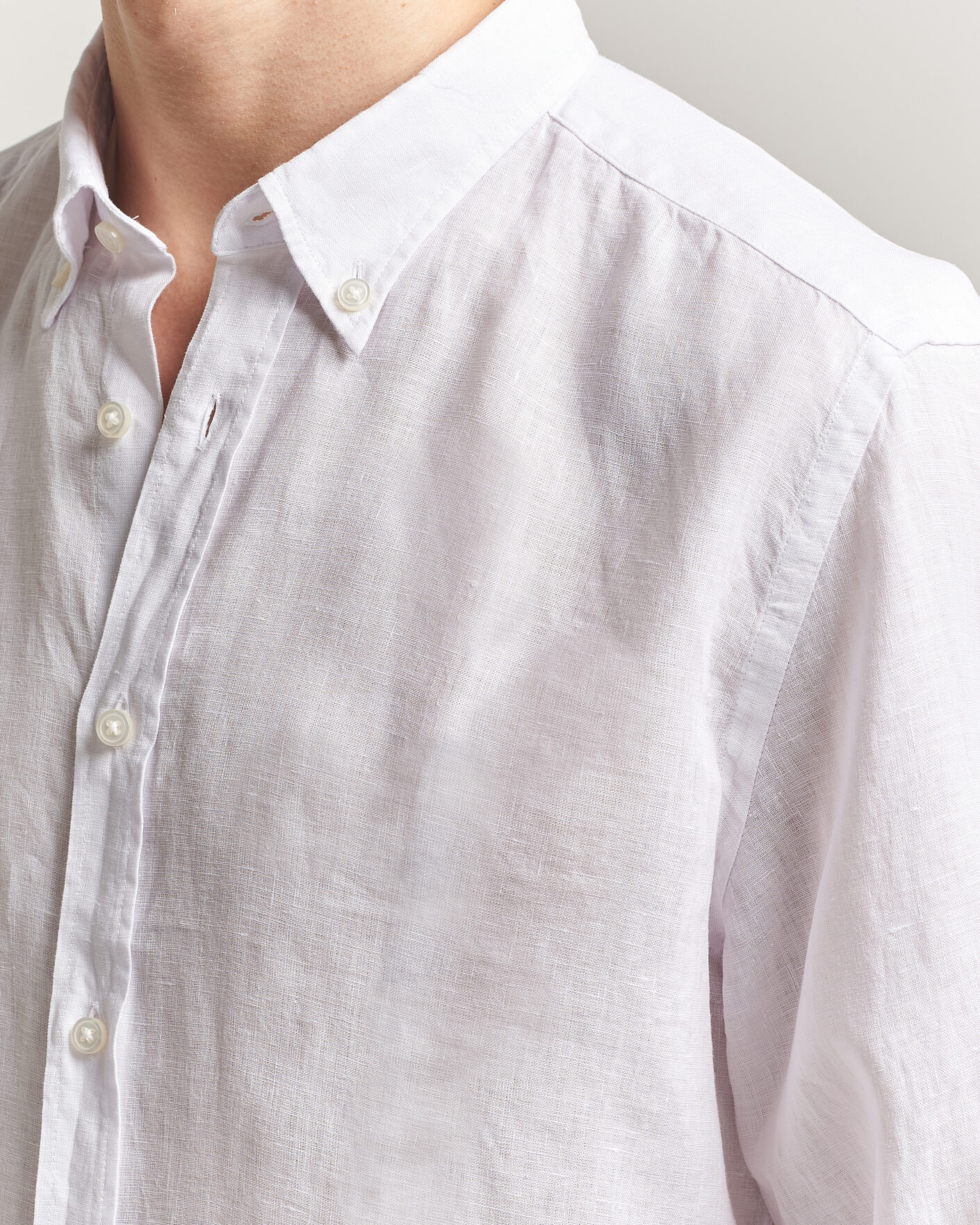 Herre | Skjorter | BOSS BLACK | Liam Linen Shirt White