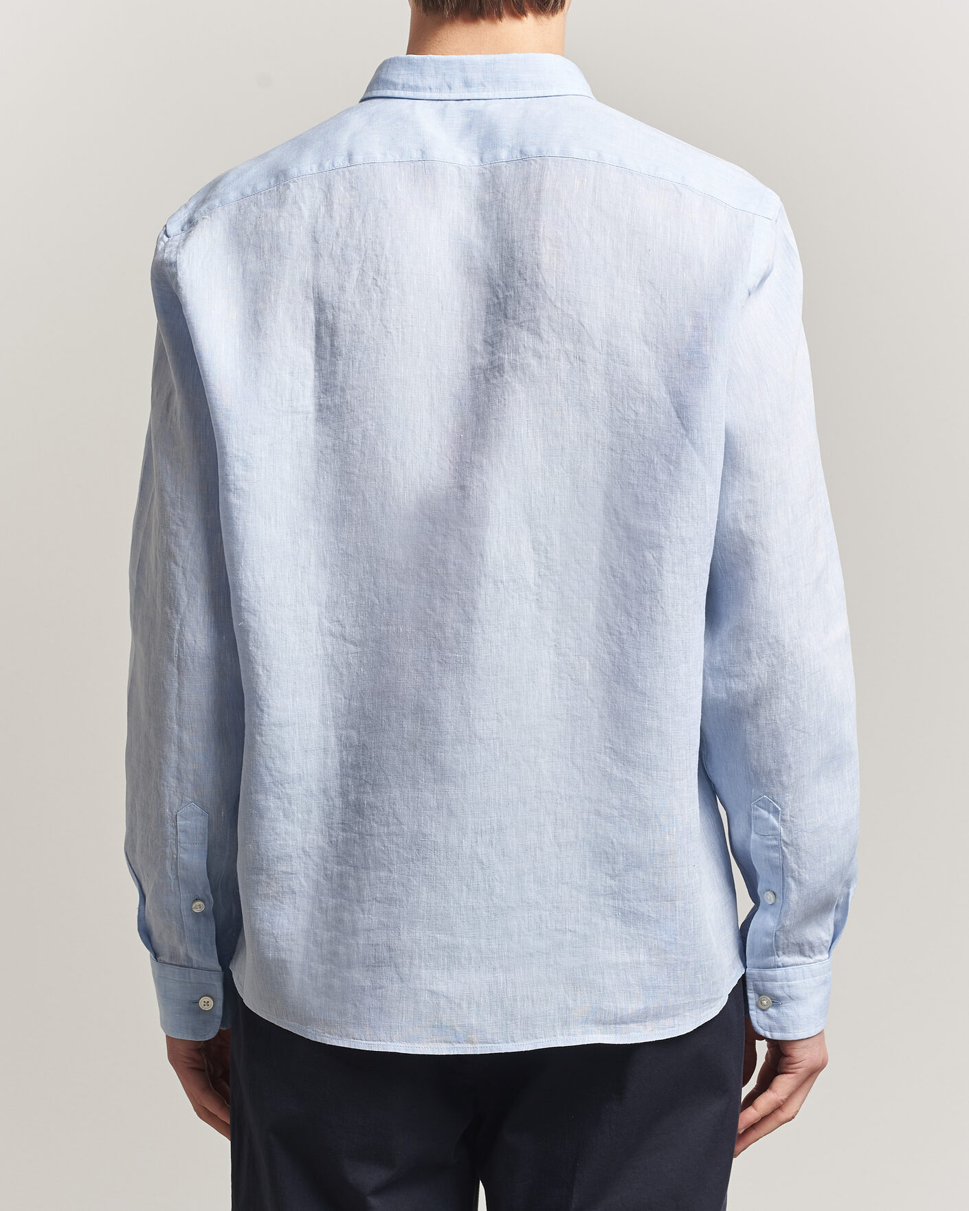 Herre | Skjorter | BOSS BLACK | Liam Linen Shirt Light Blue