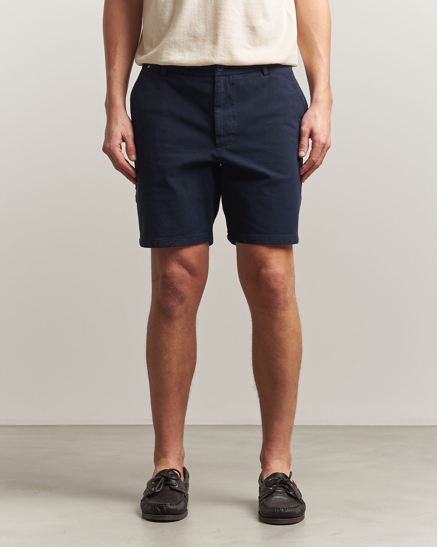 Herre | Shorts | BOSS BLACK | Kane Cotton Chino Shorts Dark Blue