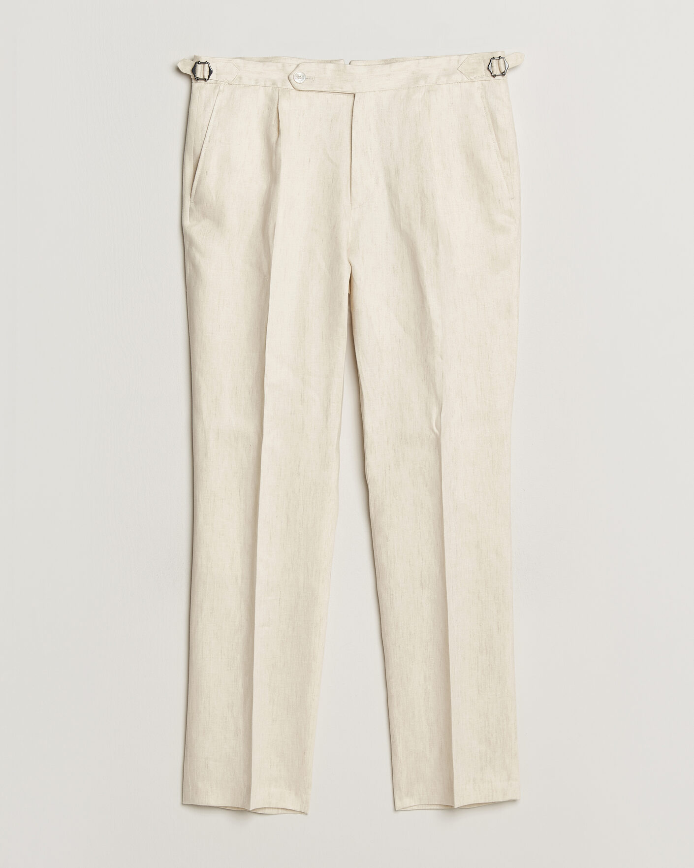 Herre | Bukser | BOSS BLACK | Perino Linen Suit Trousers Open Beige