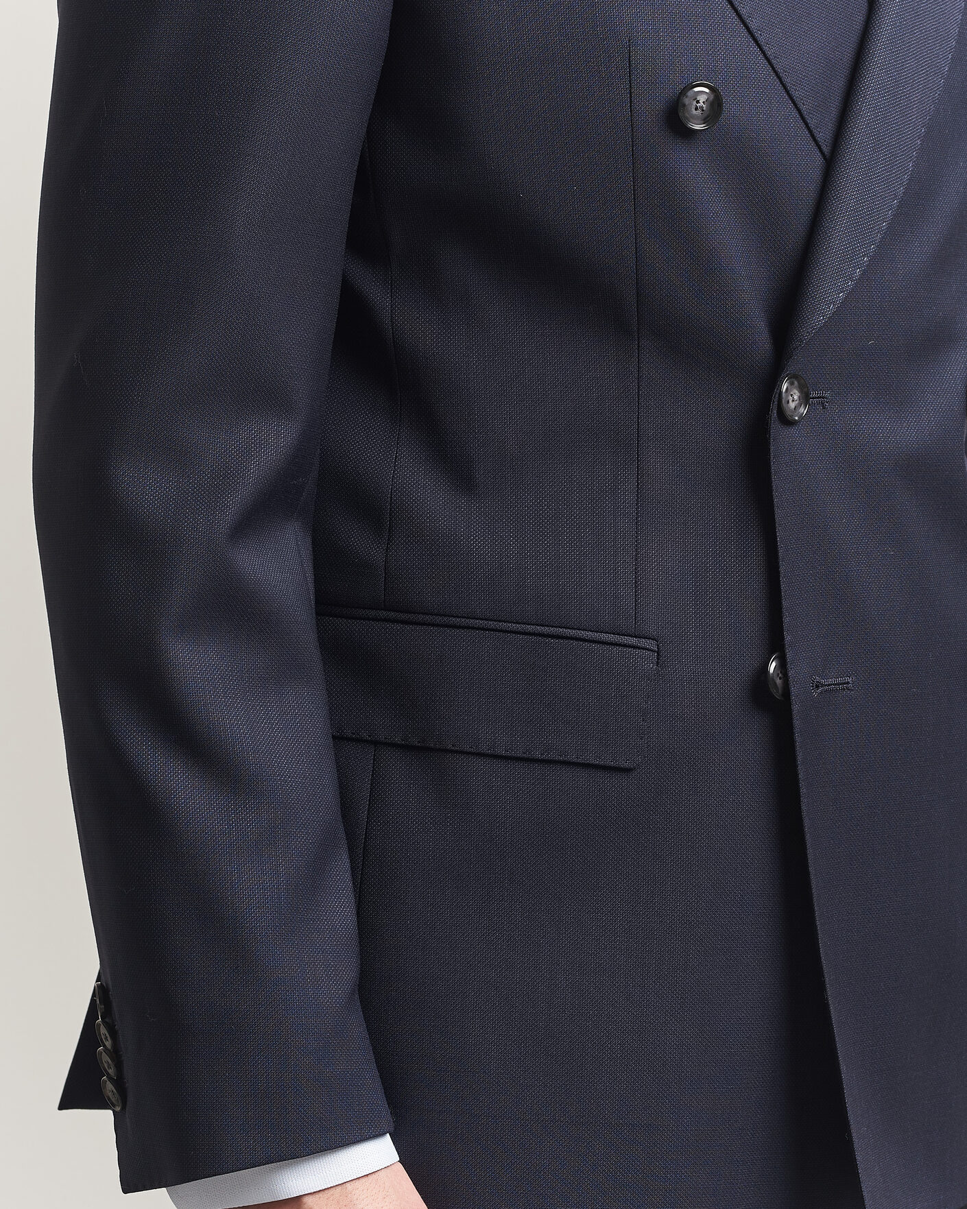 Herre | Dresser | BOSS BLACK | Huge Wool Double Breasted Suit Dark Blue