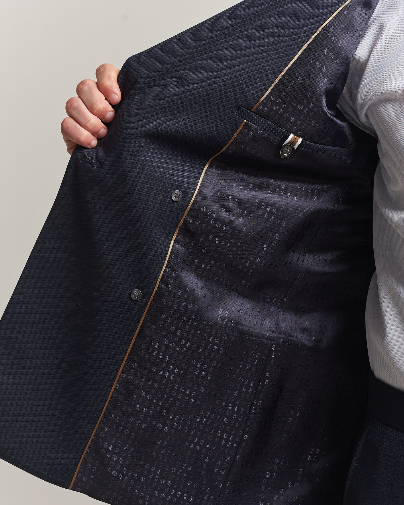 Herre | Dresser | BOSS BLACK | Huge Wool Double Breasted Suit Dark Blue