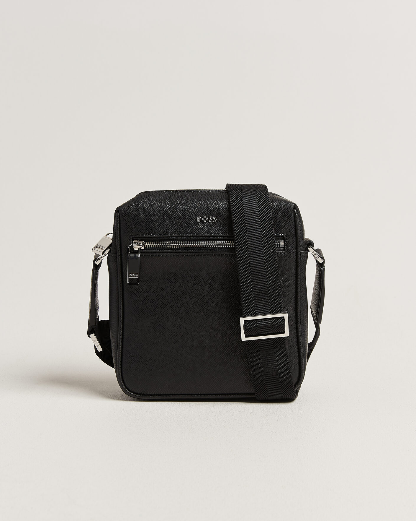 Herre | Vesker | BOSS BLACK | Daxter Leather Crossbody Bag Black
