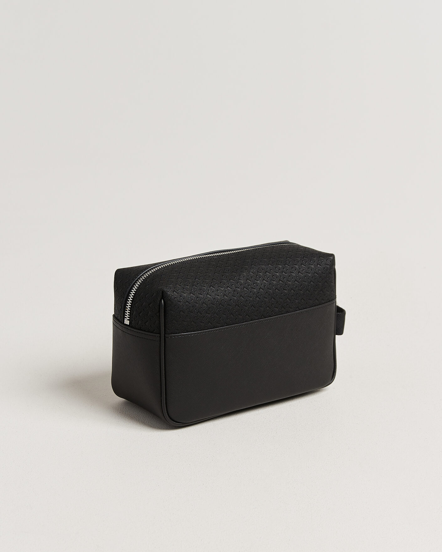 Herre | Vesker | BOSS BLACK | Daxter Monogram Leather Washbag Black
