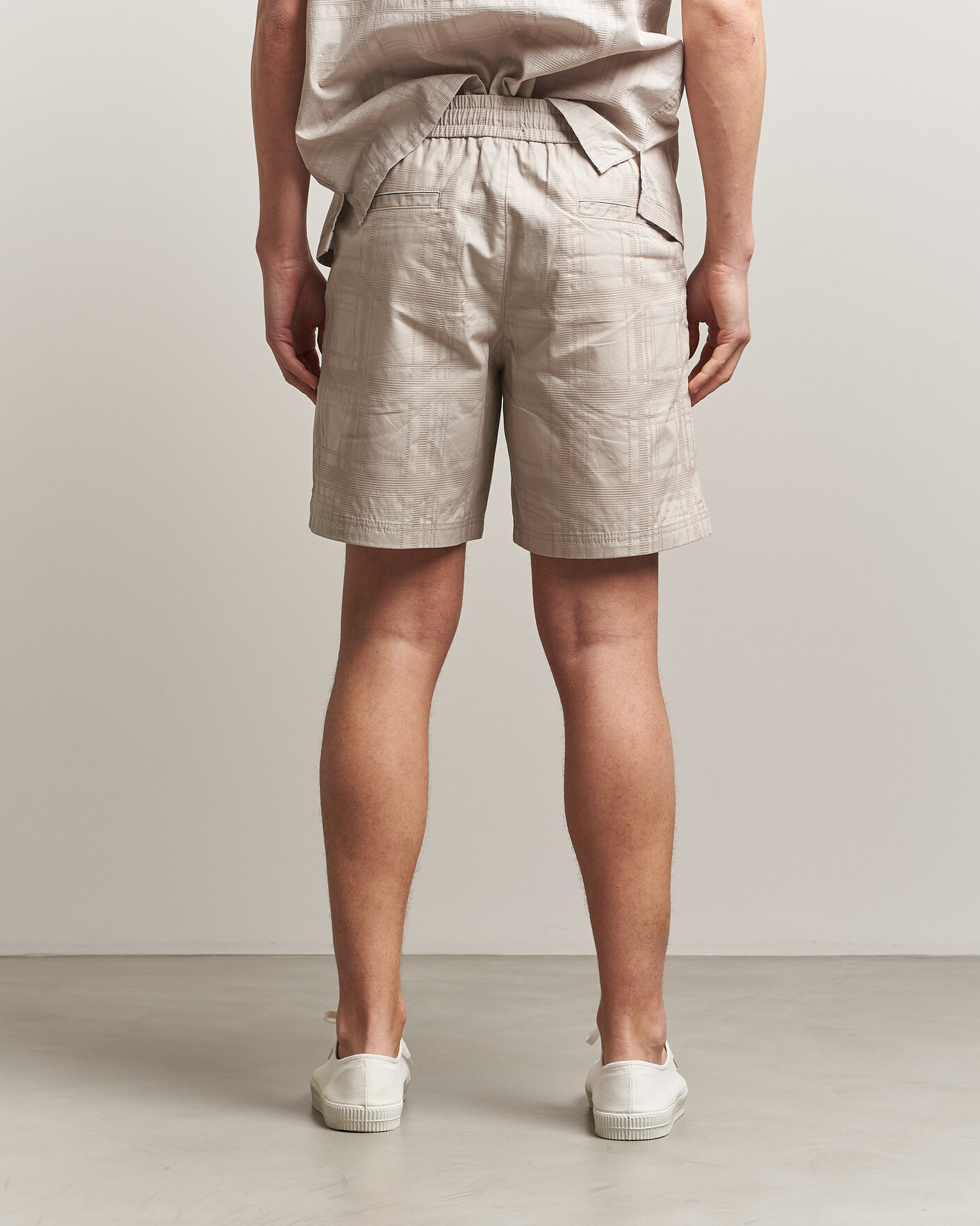 Herre | Shorts | BOSS ORANGE | Sandrew Cotton Drawstring Shorts Open Grey
