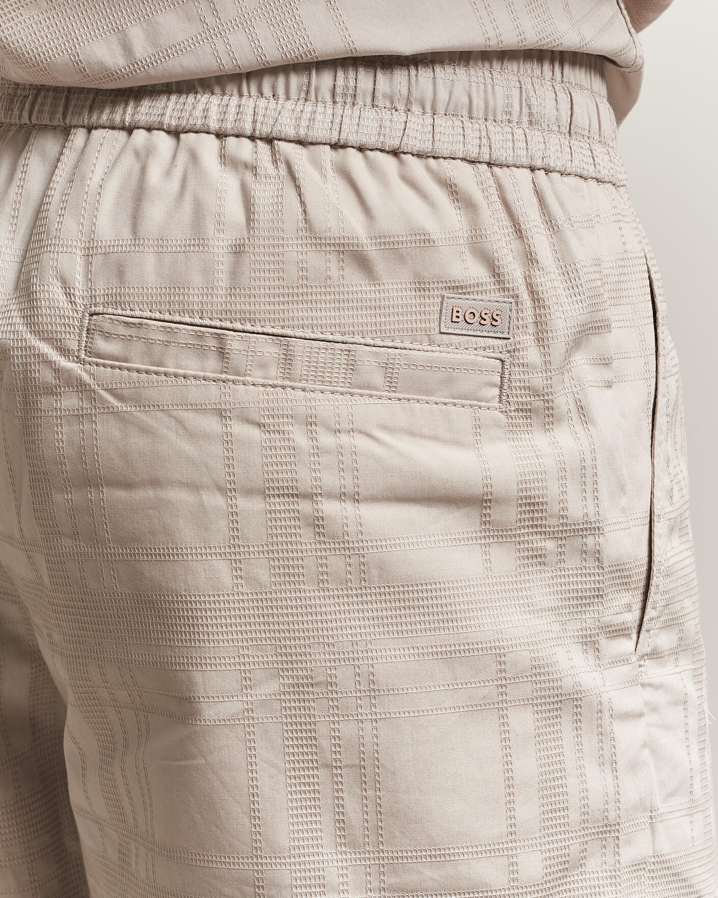 Herre | Shorts | BOSS ORANGE | Sandrew Cotton Drawstring Shorts Open Grey