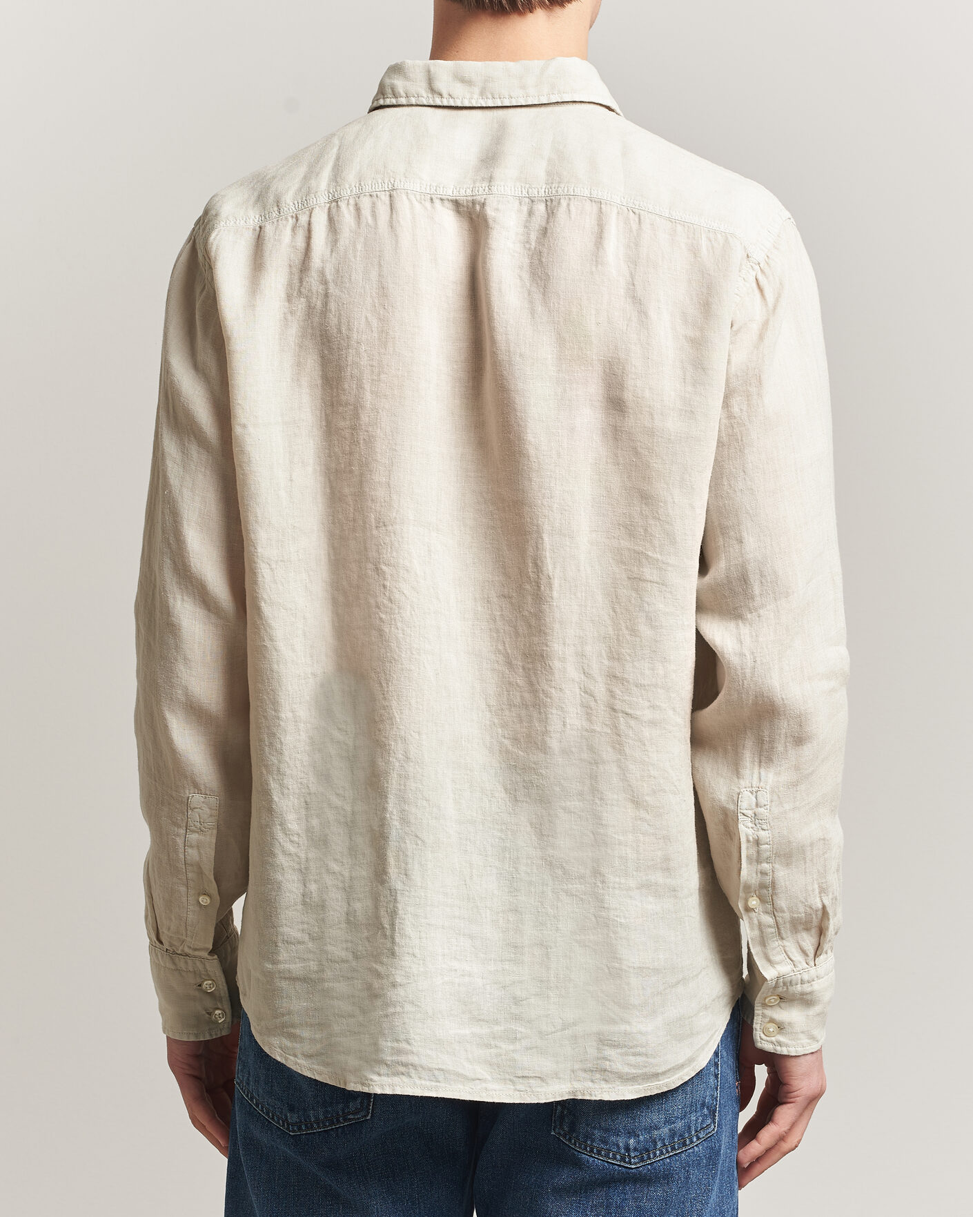 Herre | Skjorter | BOSS ORANGE | Relegant Linen Shirt Light Beige
