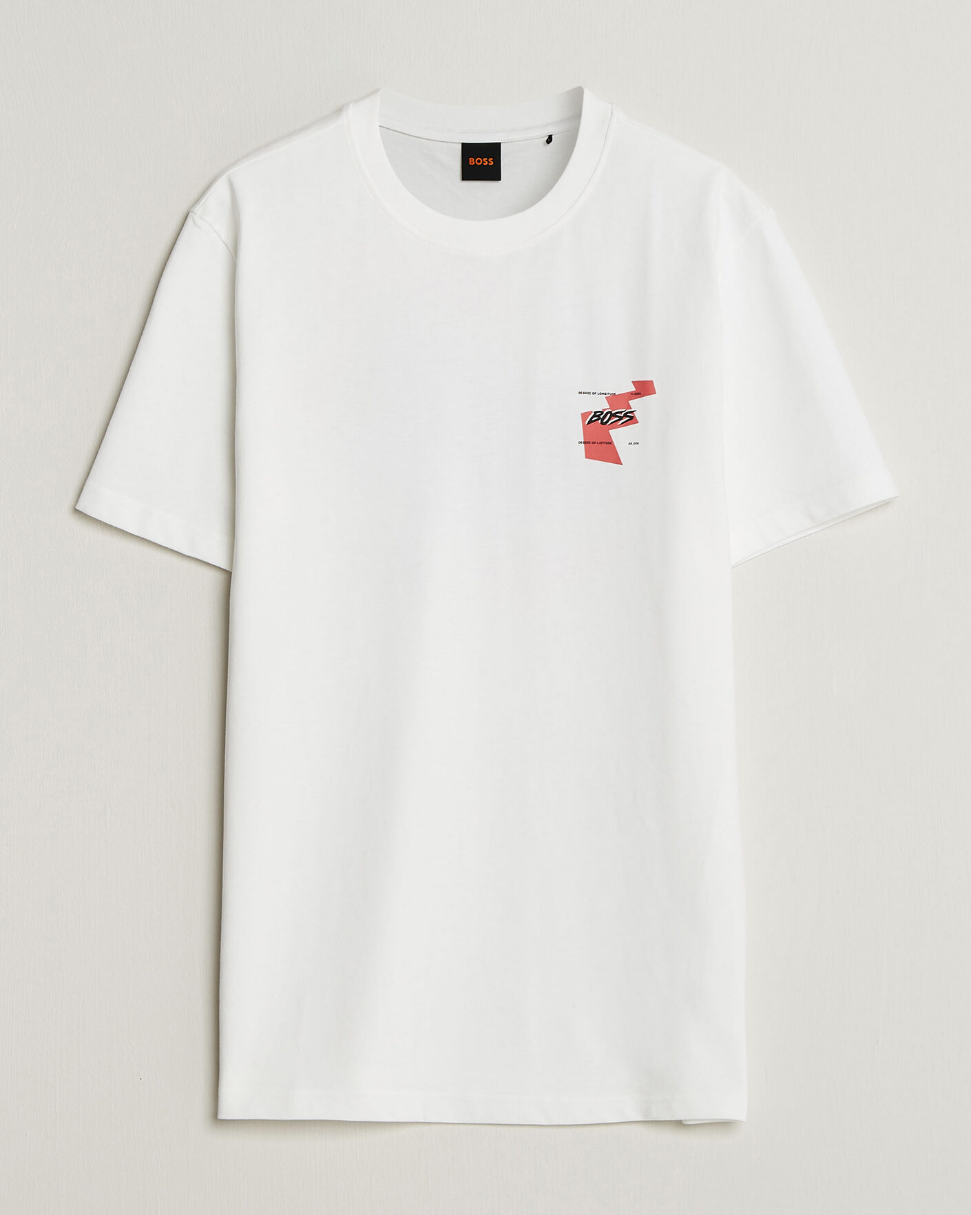 Herre | T-Shirts | BOSS ORANGE | Movement Printed Crew Neck T-Shirt Natural