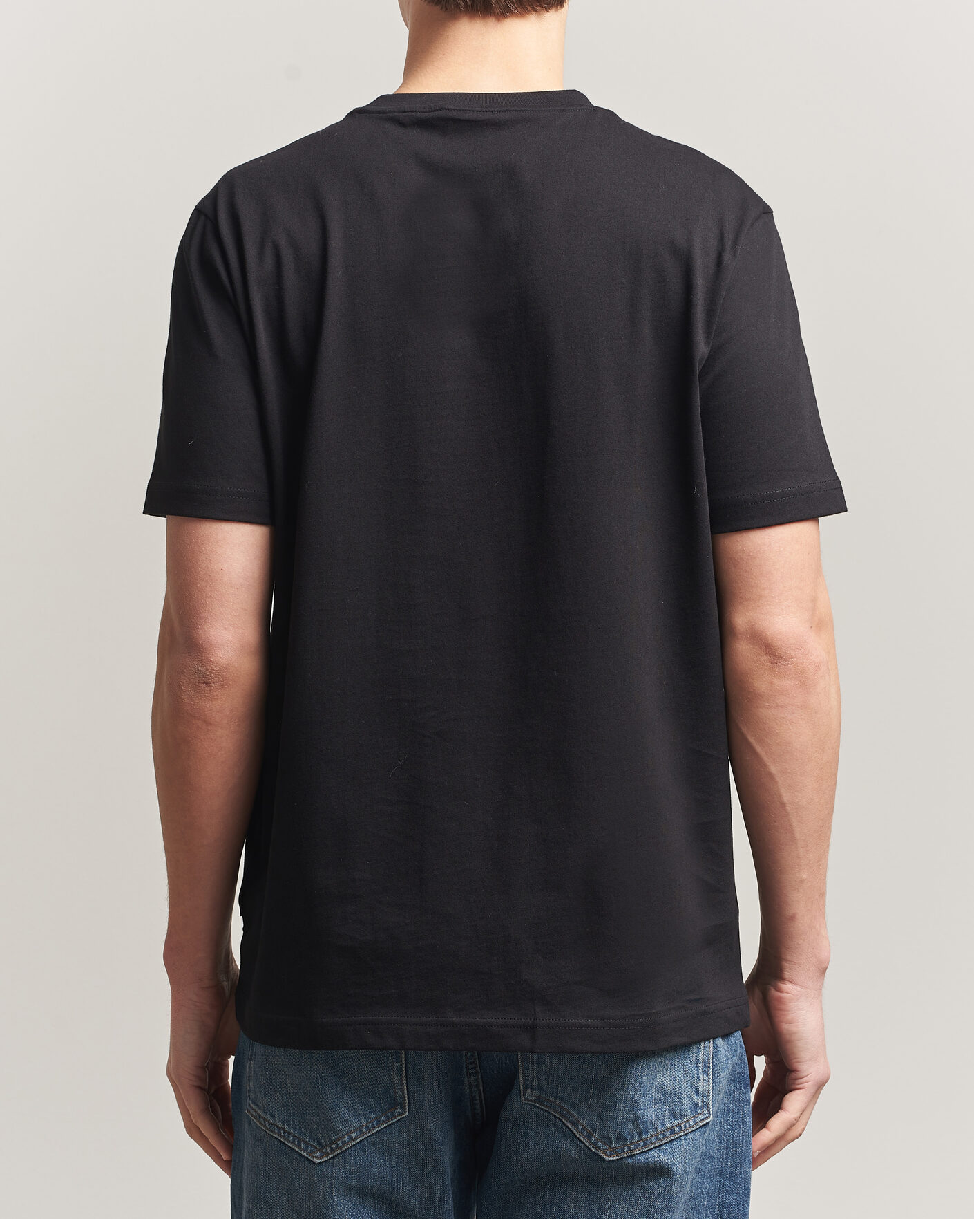 Herre | T-Shirts | BOSS ORANGE | Creature Printed Crew Neck T-Shirt Black