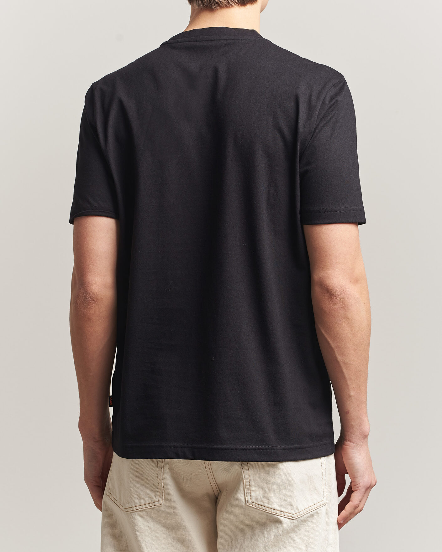 Herre | T-Shirts | BOSS ORANGE | DJ Printed Crew Neck T-Shirt Black