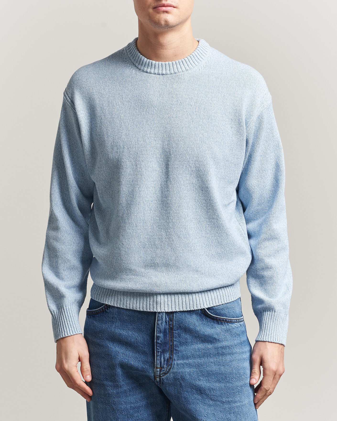 Herre | Gensere | BOSS ORANGE | Kerlino Knitted Sweater Light Blue