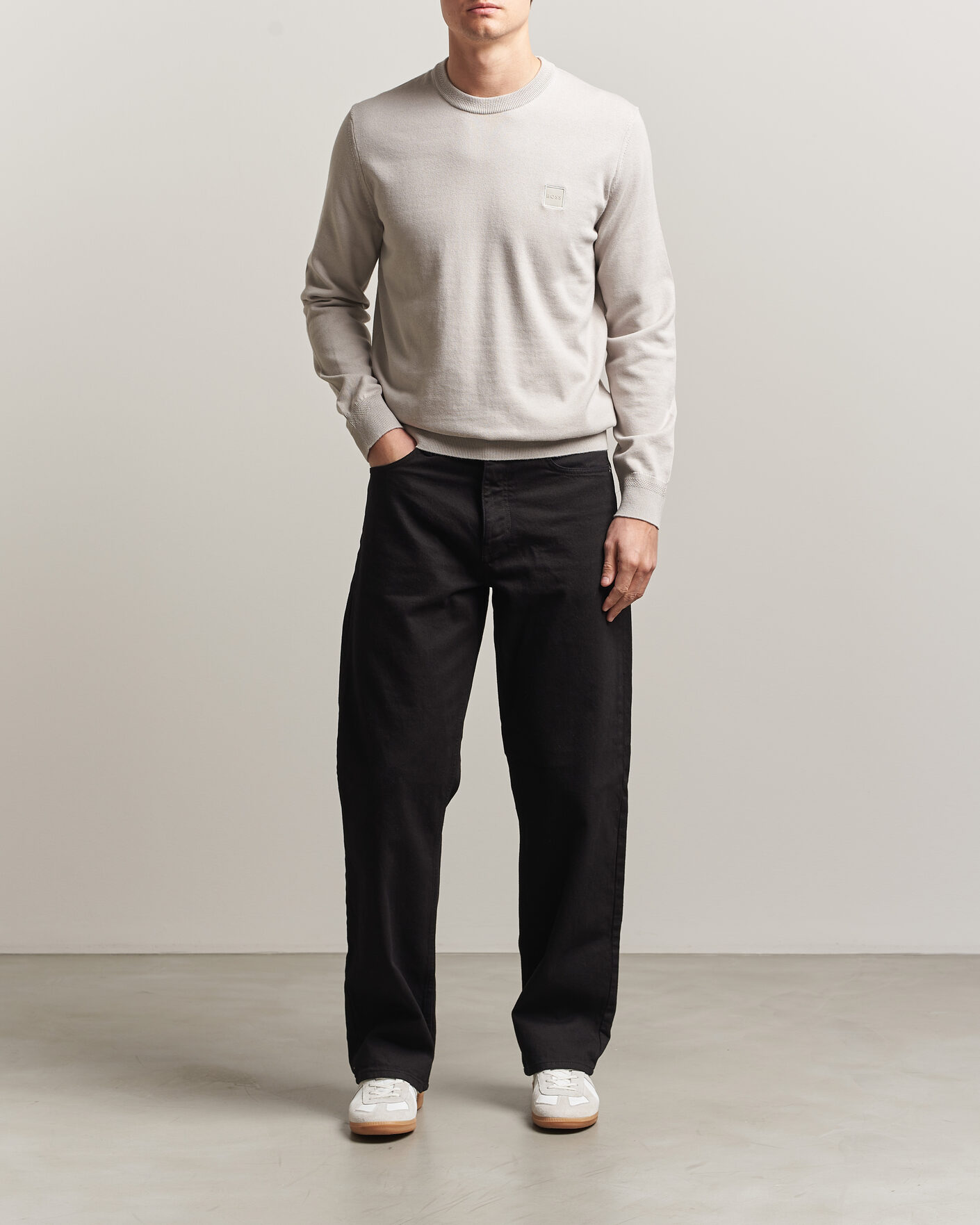 Herre | Gensere | BOSS ORANGE | Kanovano Knitted Sweater Beige