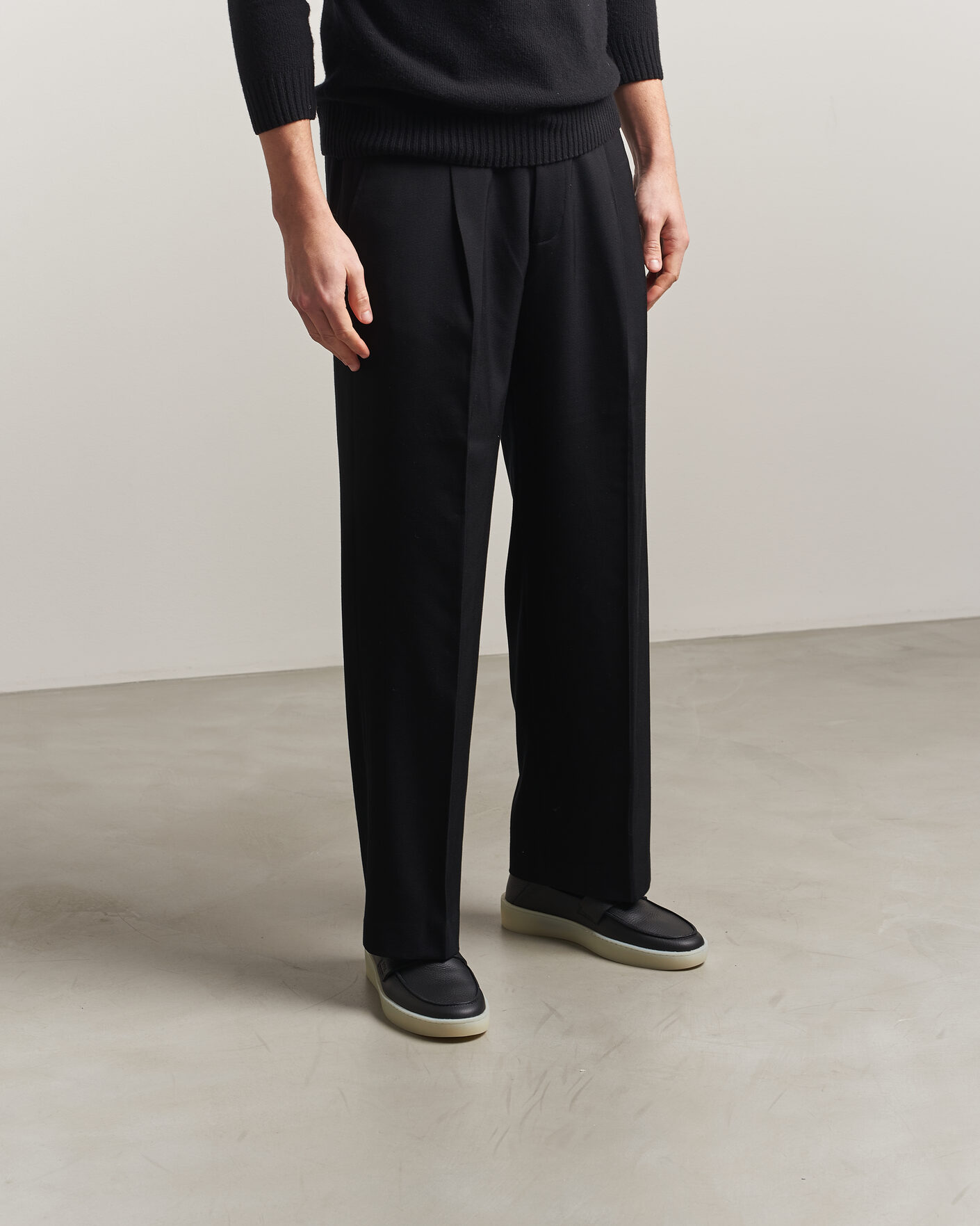 Herre | Loafers | BOSS BLACK | Randal Leather Loafer Black