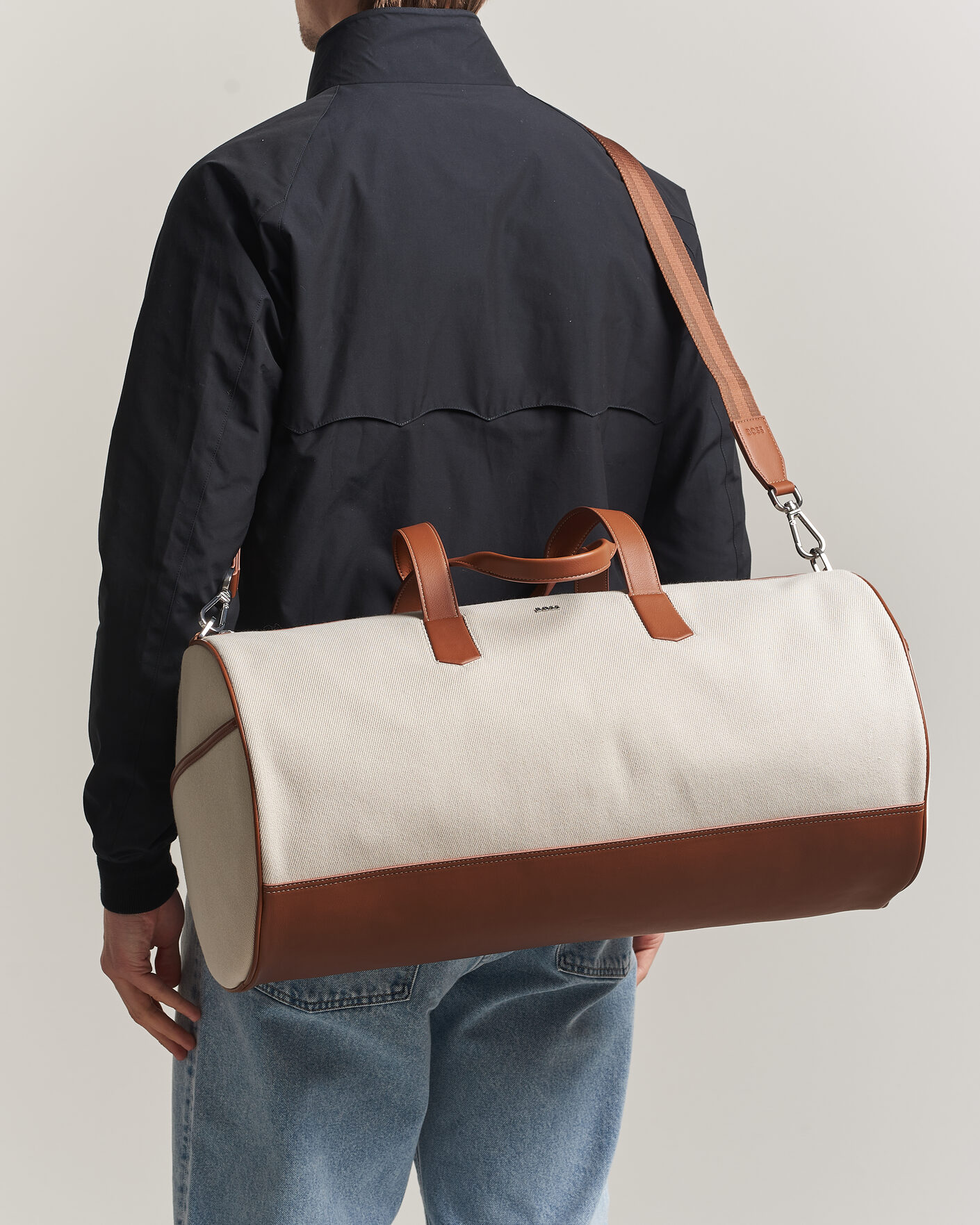 Herre | Vesker | BOSS BLACK | Dakkar Canvas Holdall Beige