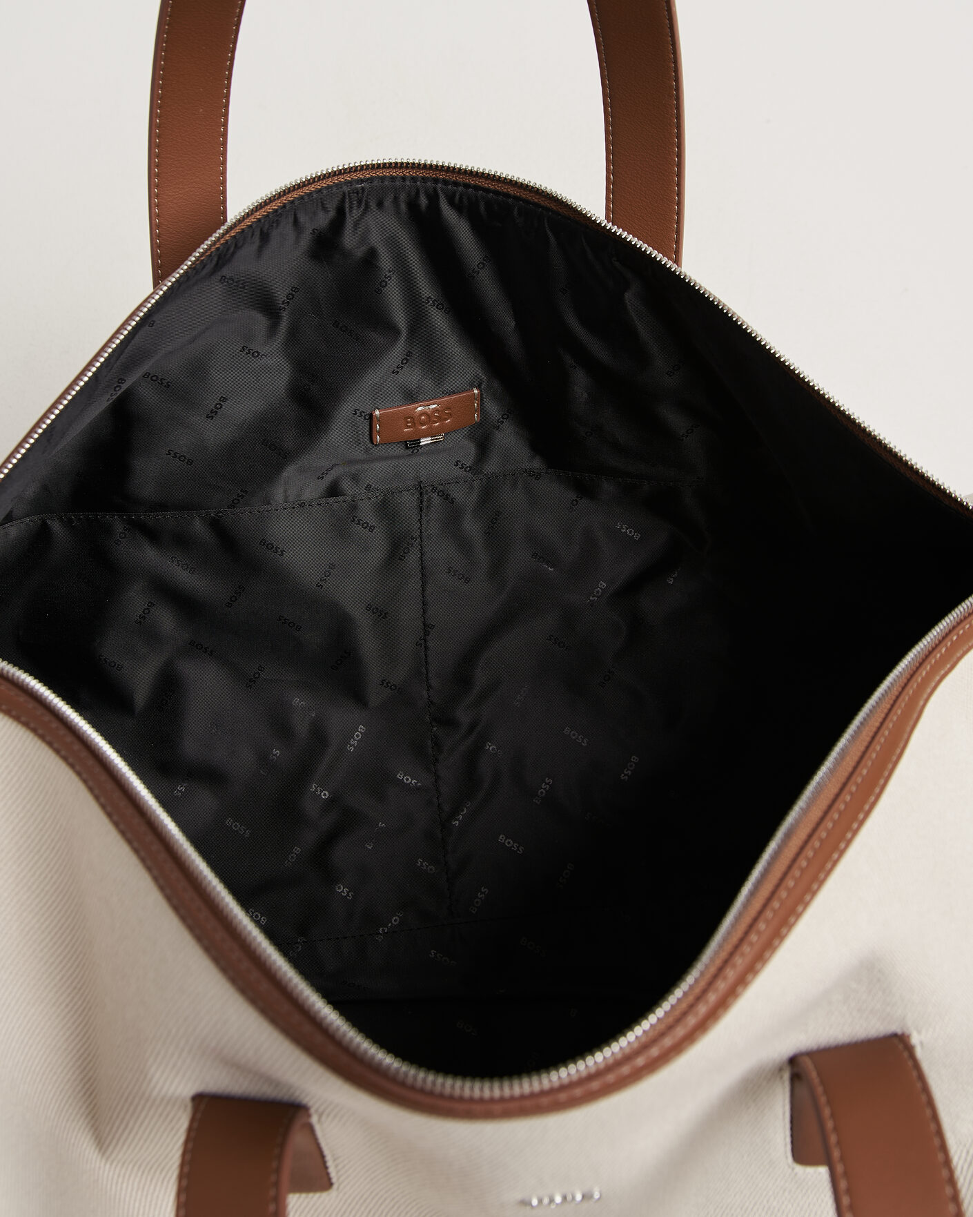 Herre | Vesker | BOSS BLACK | Dakkar Canvas Holdall Beige