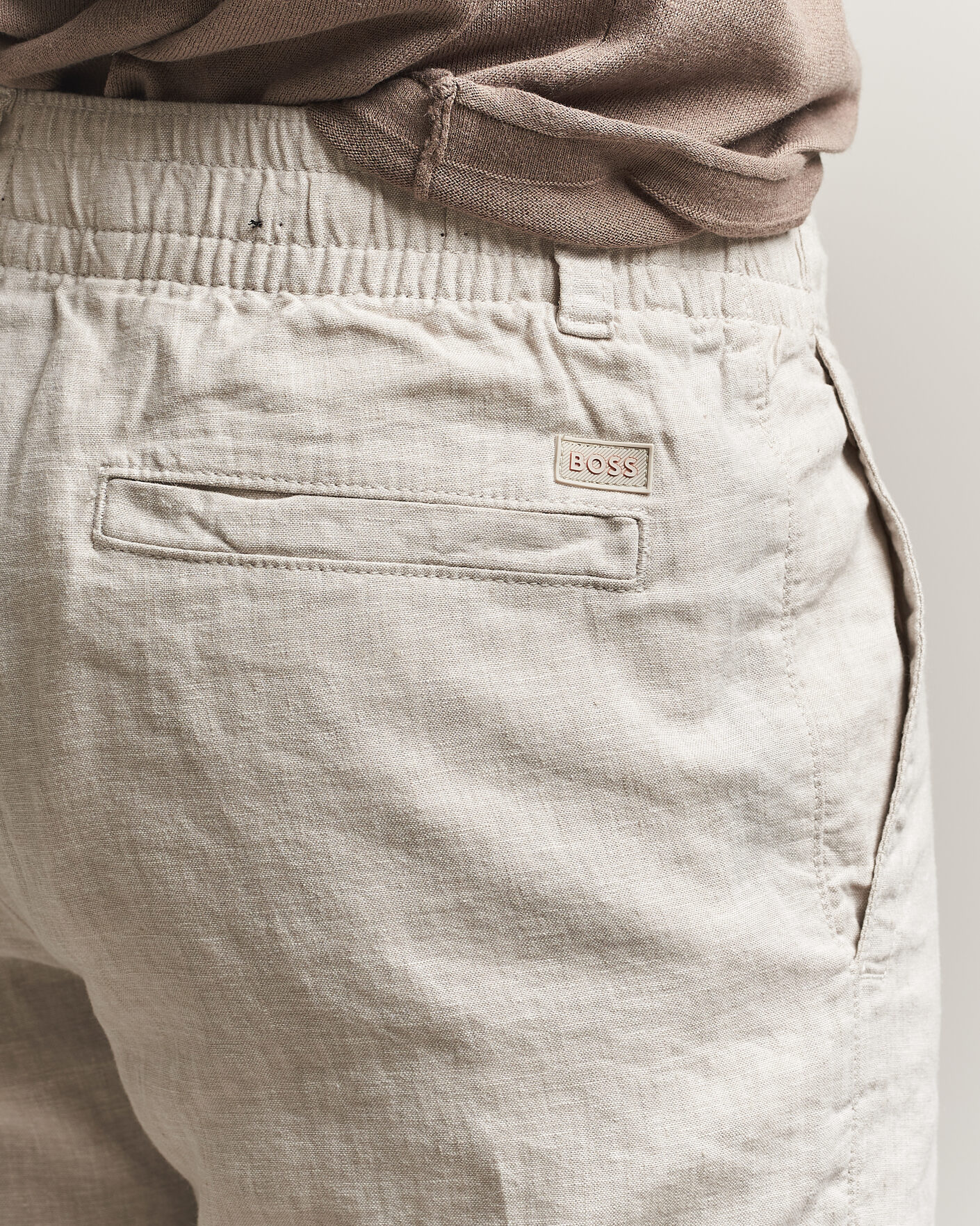 Herre | Bukser | BOSS ORANGE | Sanderson Linen Pants Open Grey