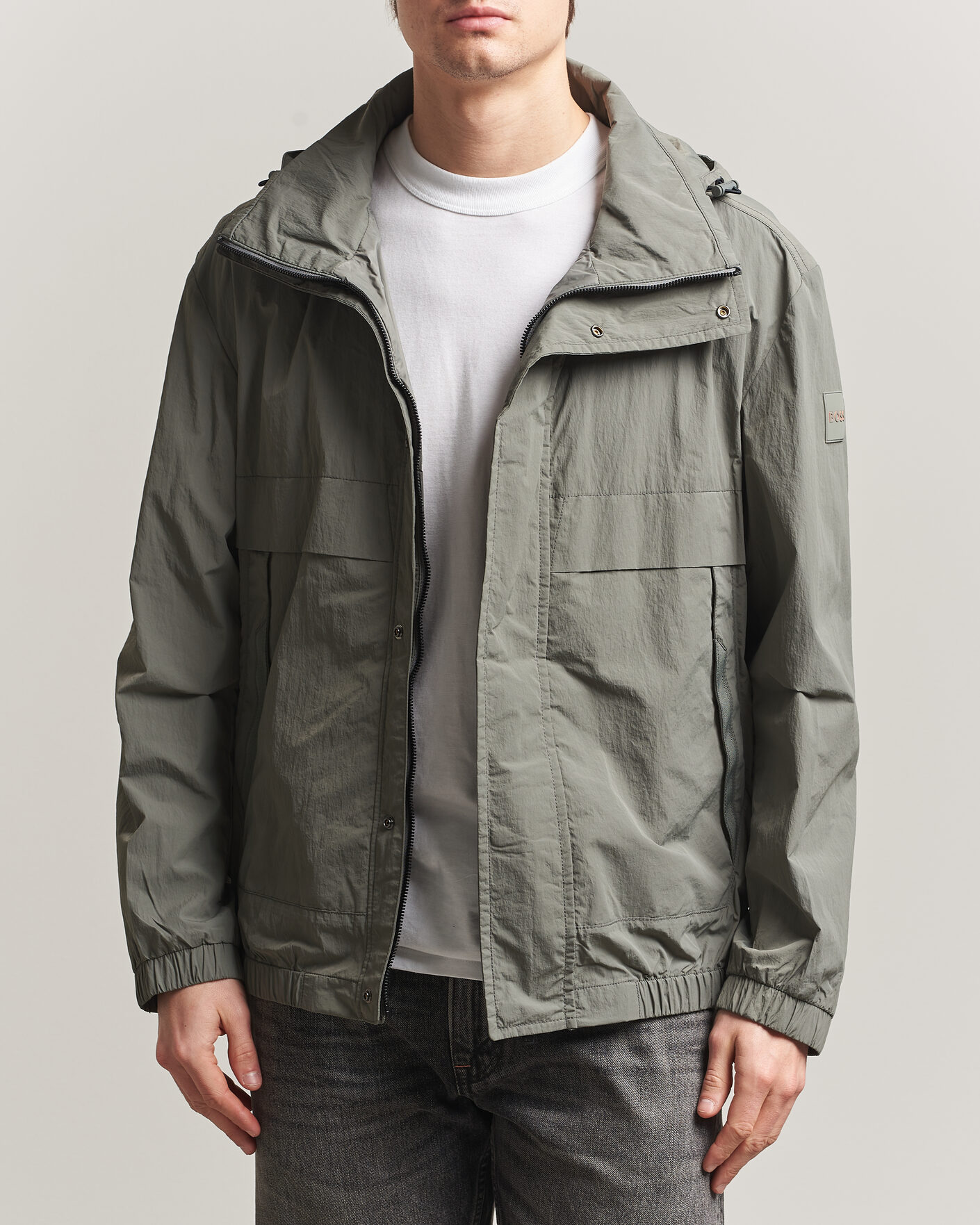 Herre | Jakker | BOSS ORANGE | Oberle Hooded Jacket Green