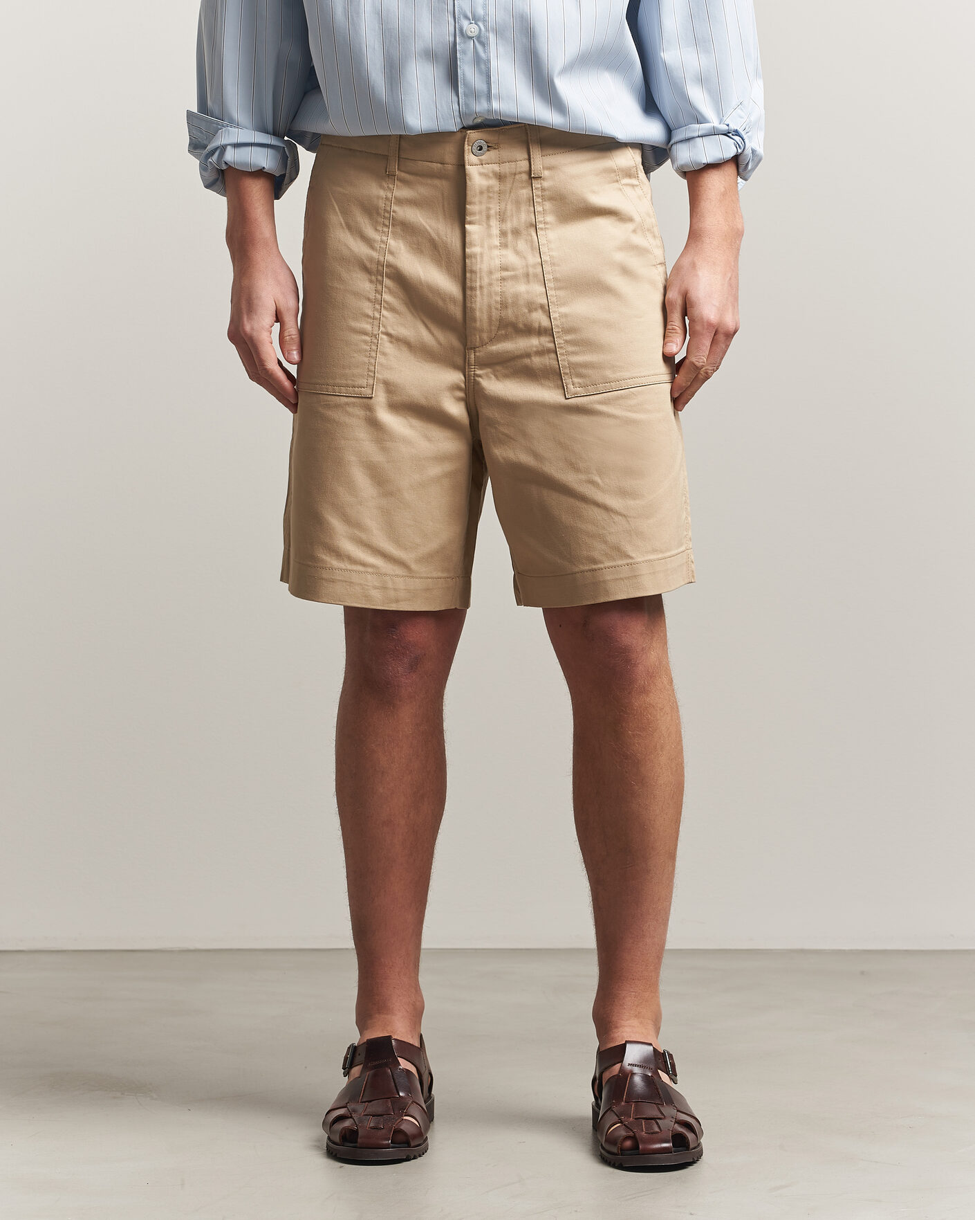 Herre | Shorts | HUGO | Gutwin Workwear Shorts Medium Beige