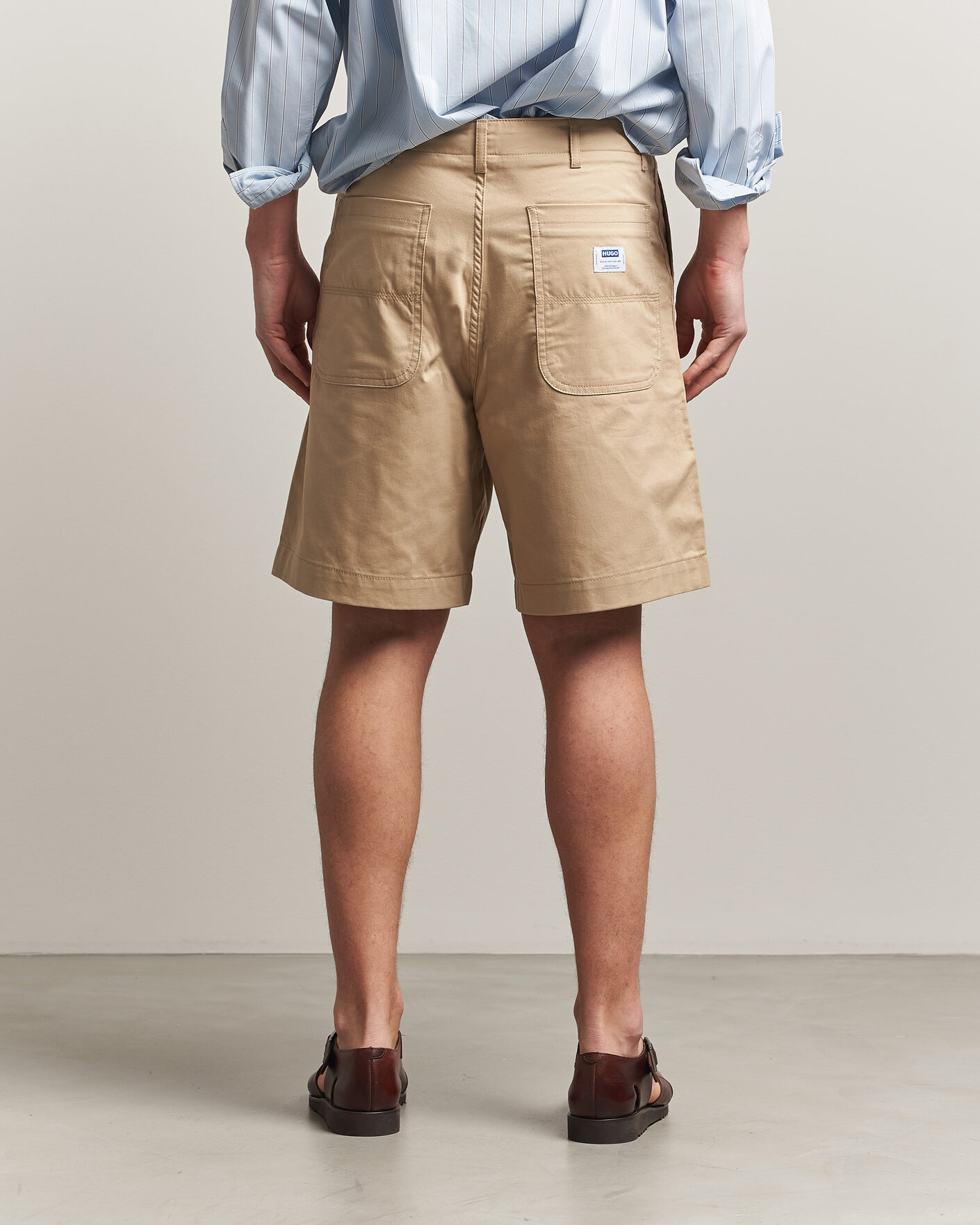 Herre | Shorts | HUGO | Gutwin Workwear Shorts Medium Beige