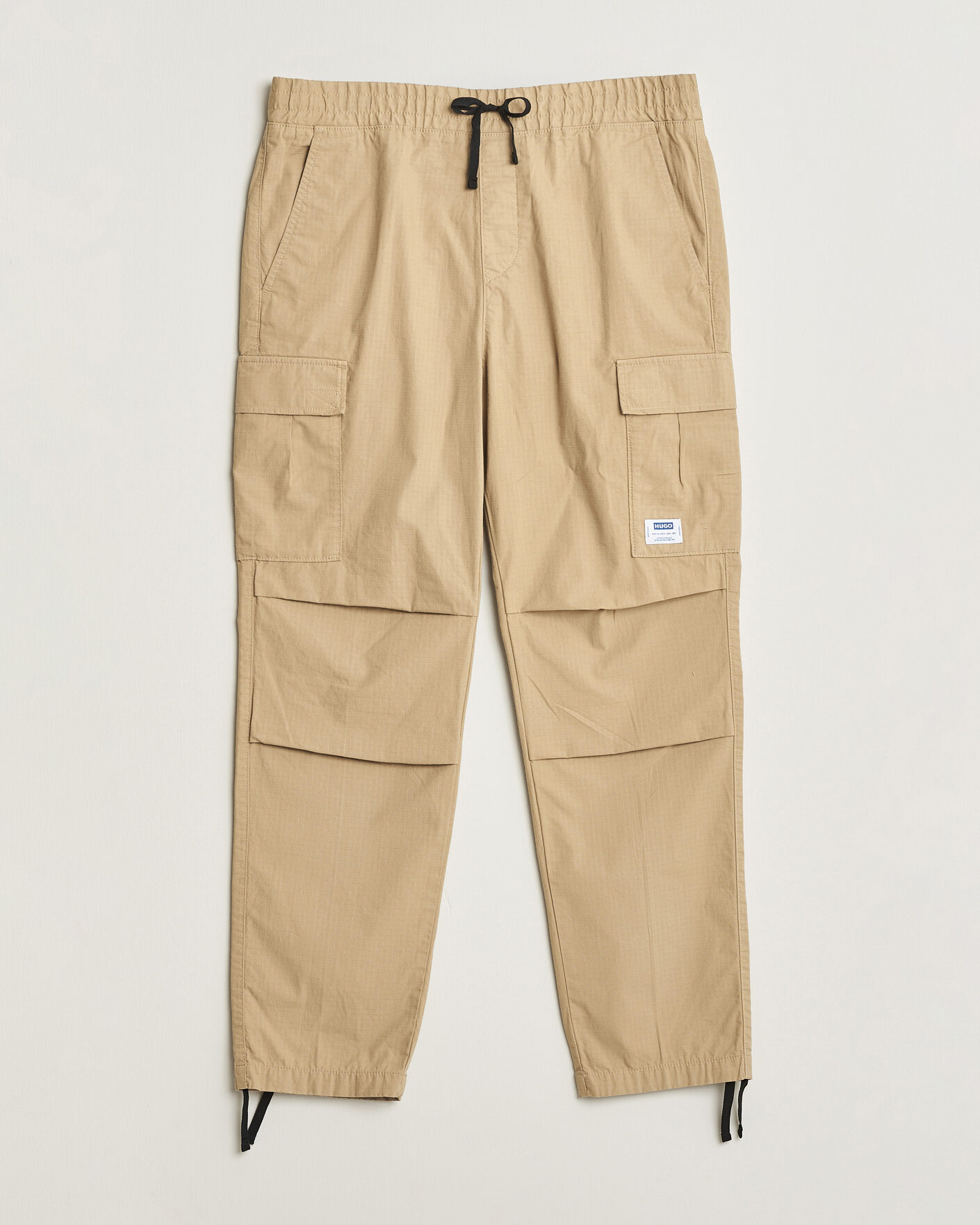 Herre | Bukser | HUGO | Gadic Cargo Drawstring Pants Medium Beige