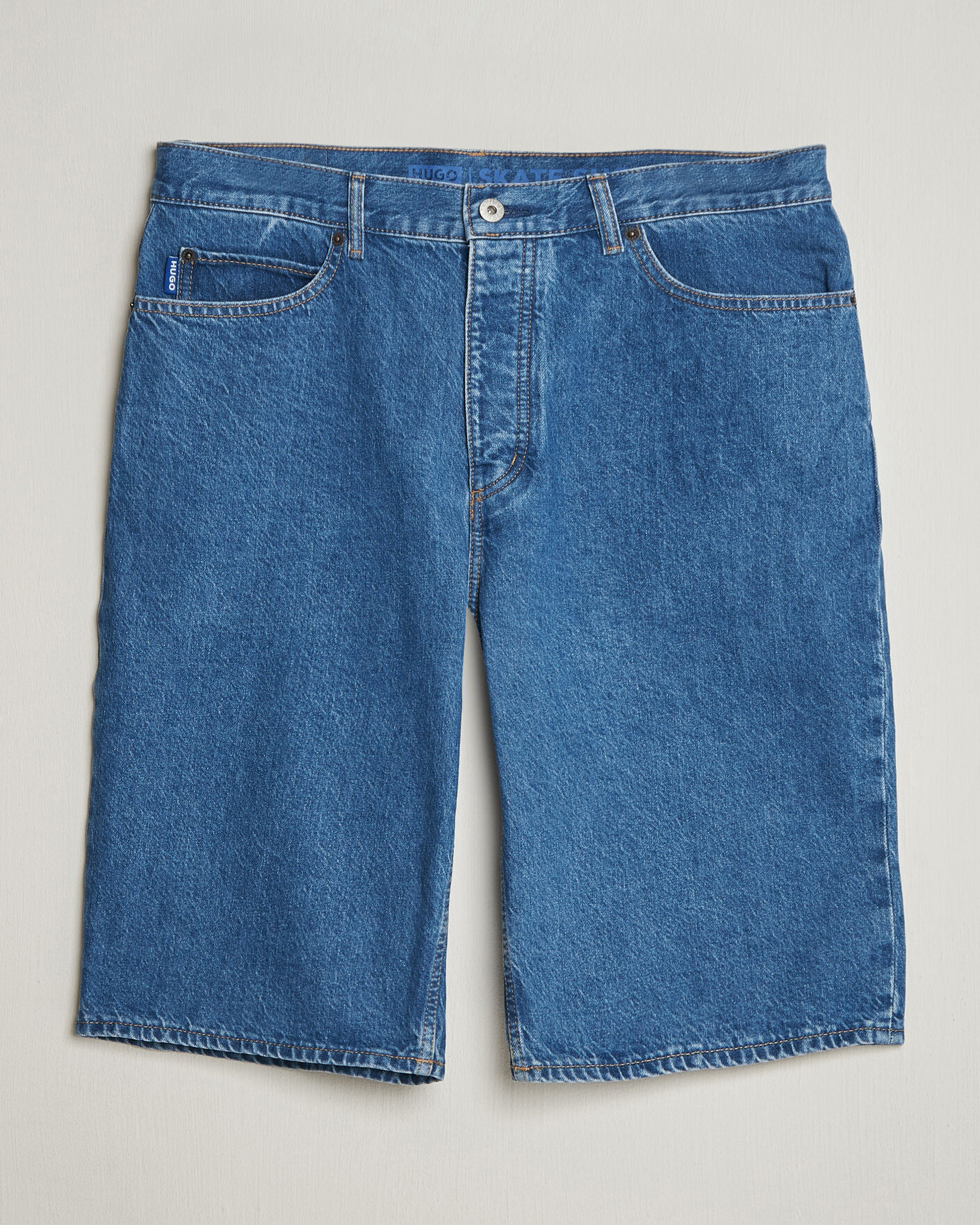 Herre | Shorts | HUGO | Skate Denim Shorts Medium Blue
