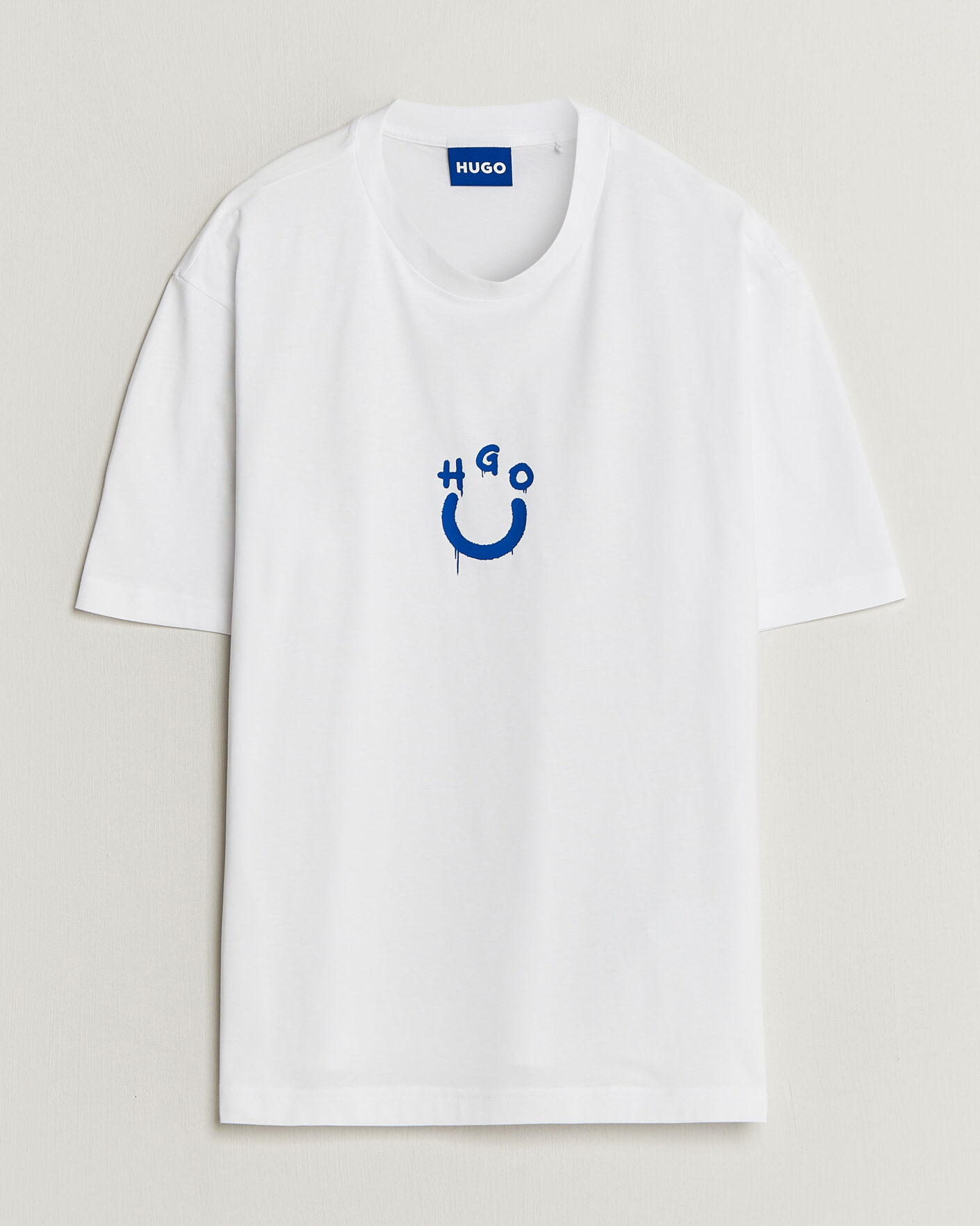 Herre | T-Shirts | HUGO | Norizom Printed Crew Neck T-Shirt White