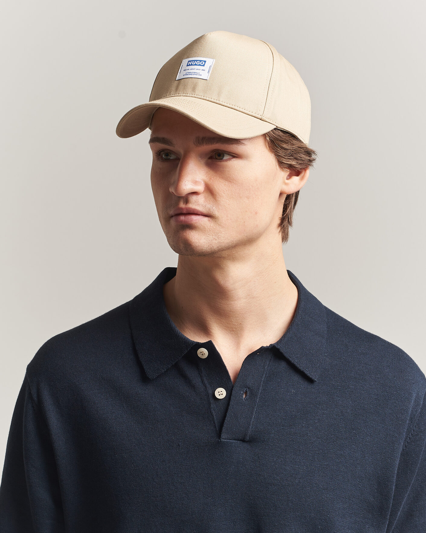 Herre | Hatter og capser | HUGO | Merk Logo Cap Medium Beige