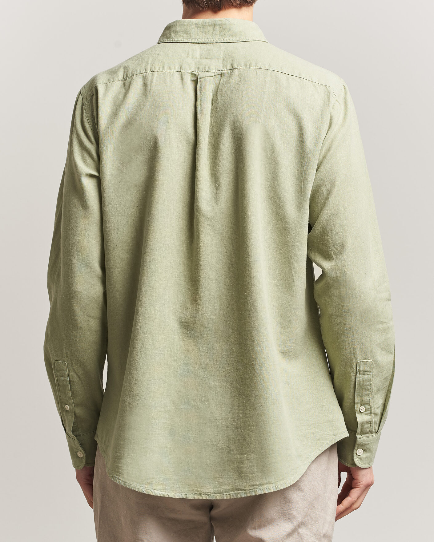 Herre | Skjorter | Dockers | Slim Linen/Cotton Shirt Tea