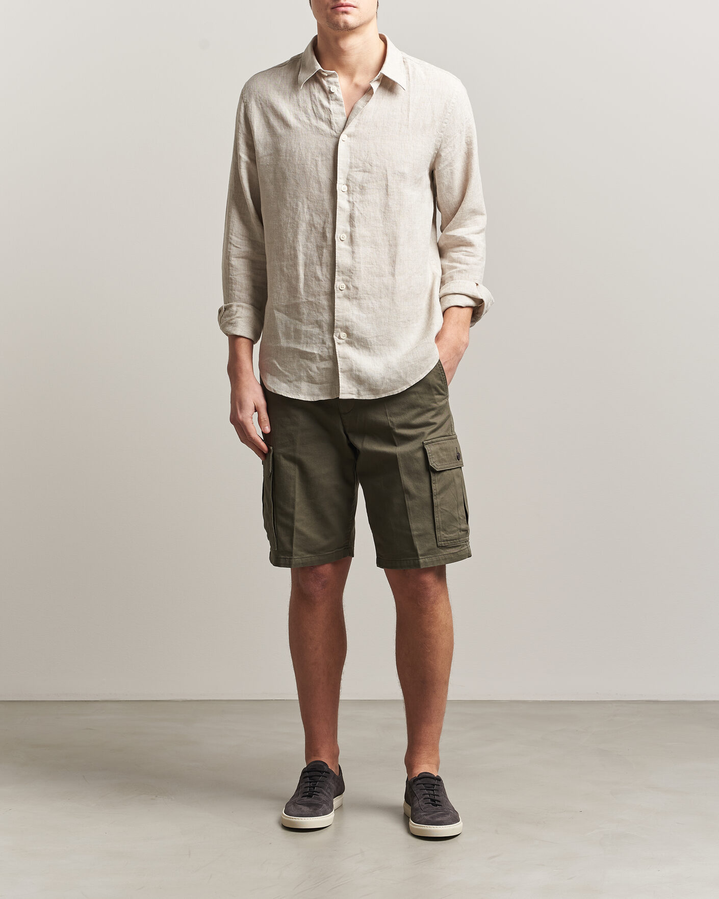 Herre | Shorts | Dockers | Straight Cargo Shorts Earth Moss