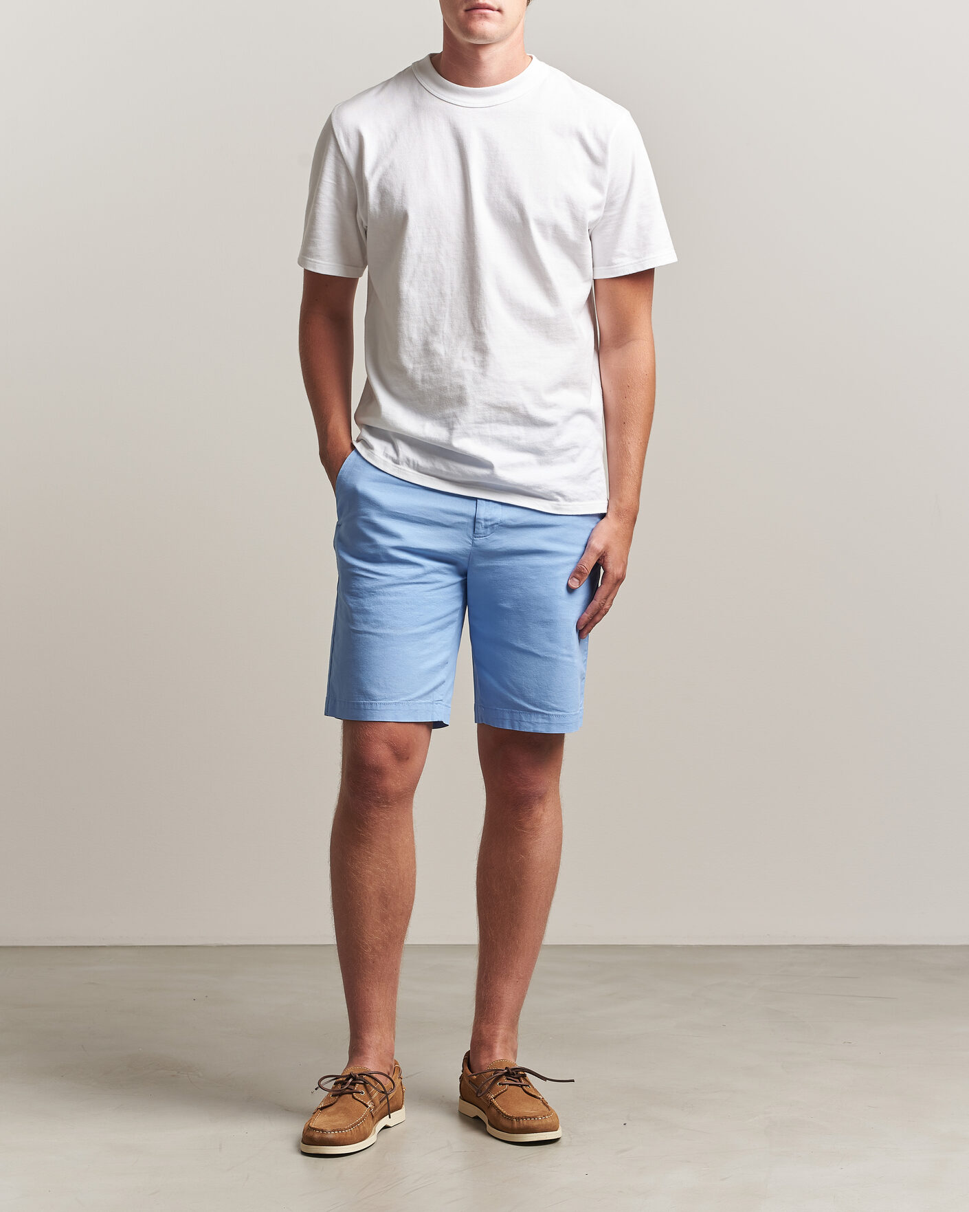 Herre | Shorts | Dockers | Slim Cotton/Linen Shorts Vista Blue