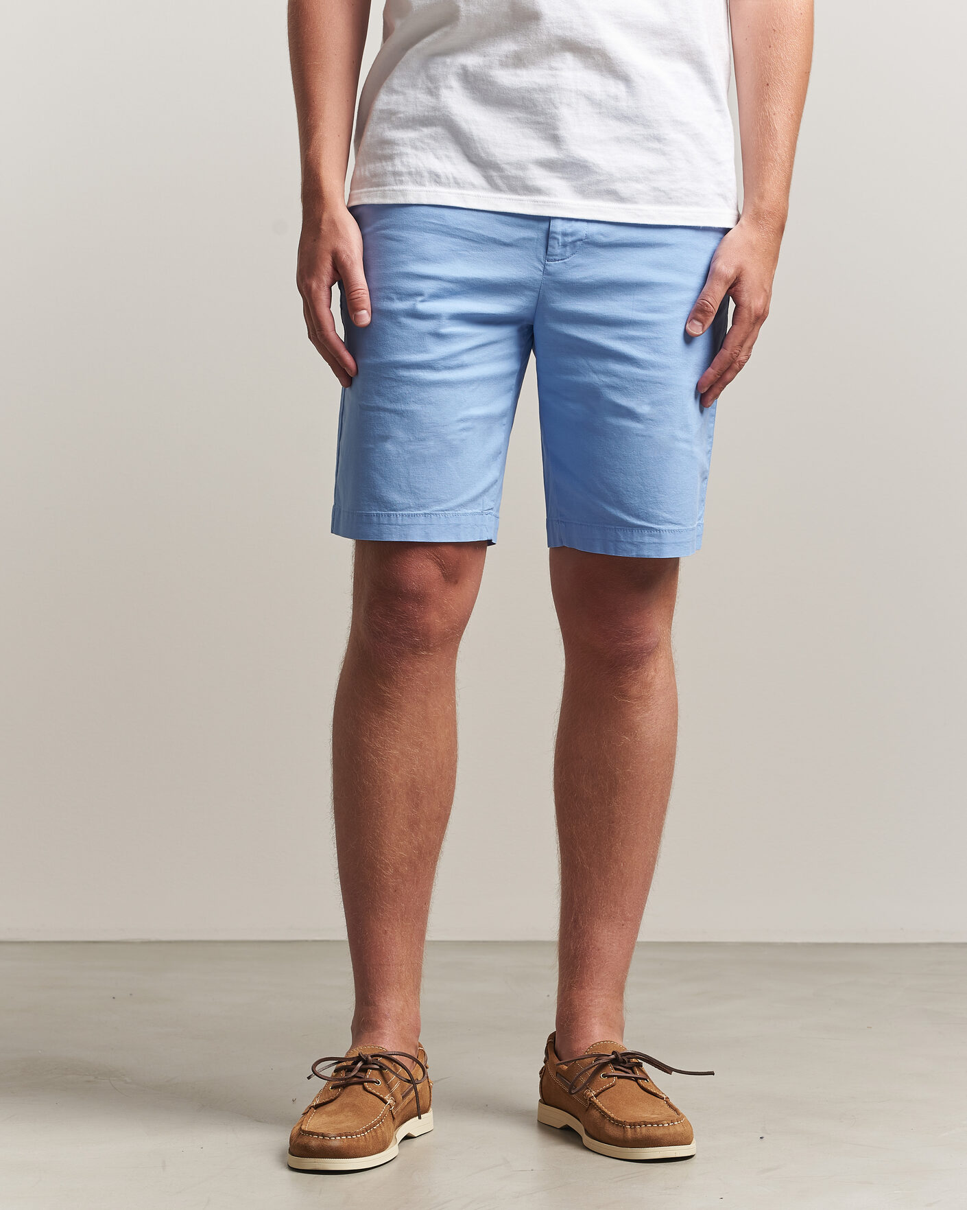 Herre | Shorts | Dockers | Slim Cotton/Linen Shorts Vista Blue